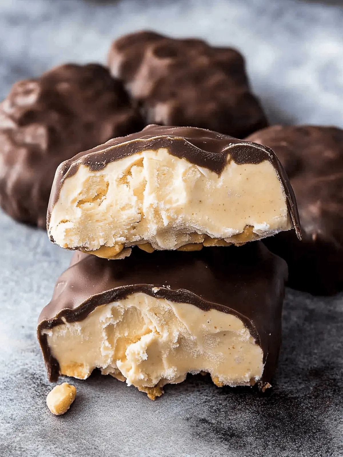 Peanut Butter Frozen Yogurt Bars