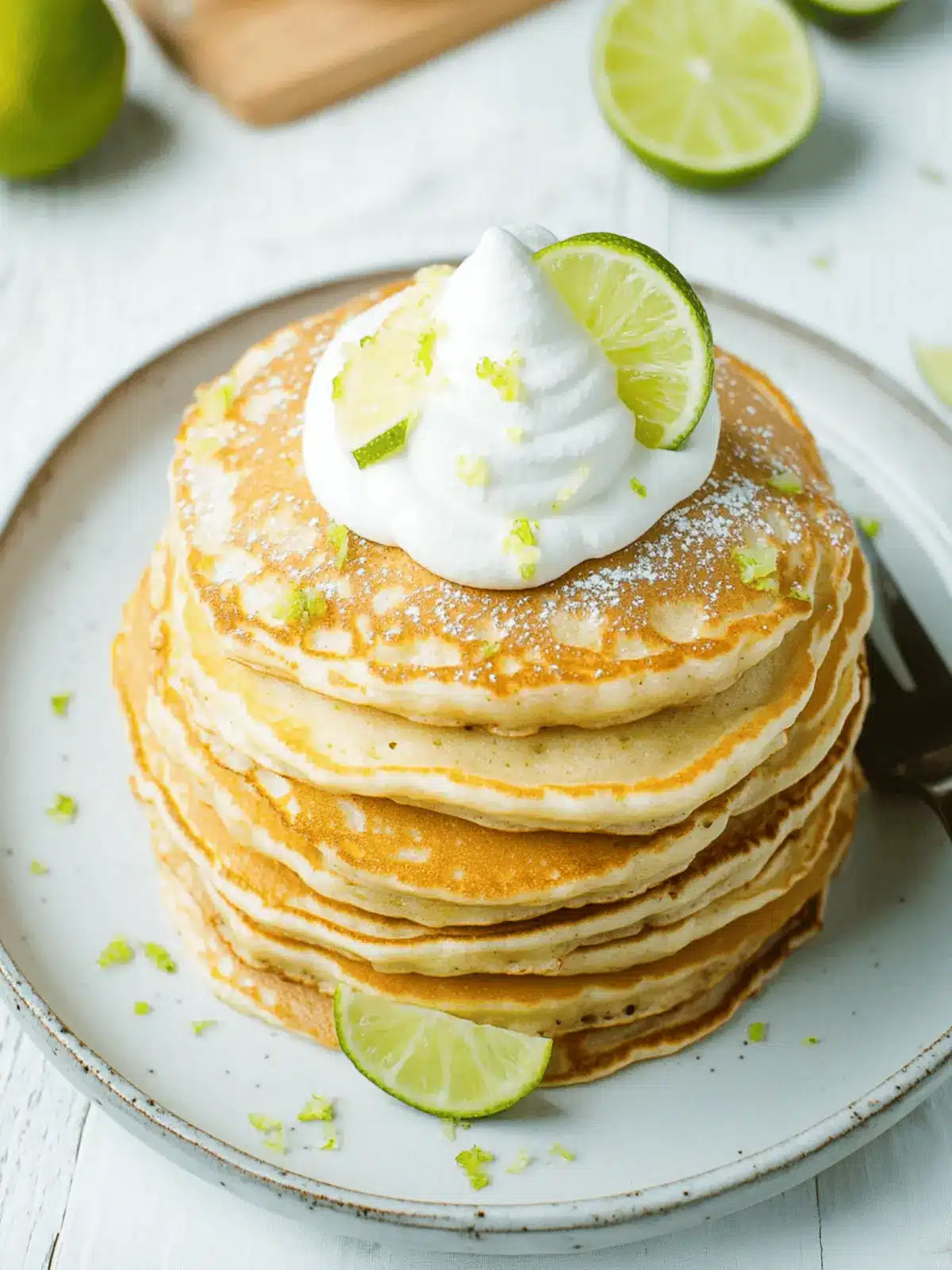 Delightful Key Lime Pie Pancakes for a Zesty Breakfast Treat Key Lime Pie Pancakes
