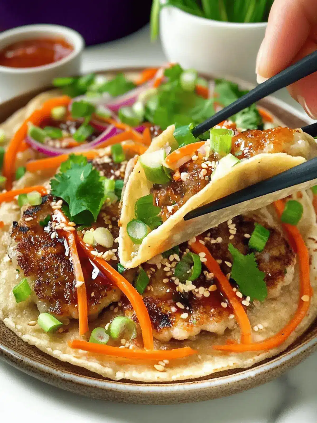 Smash Dumpling Tacos