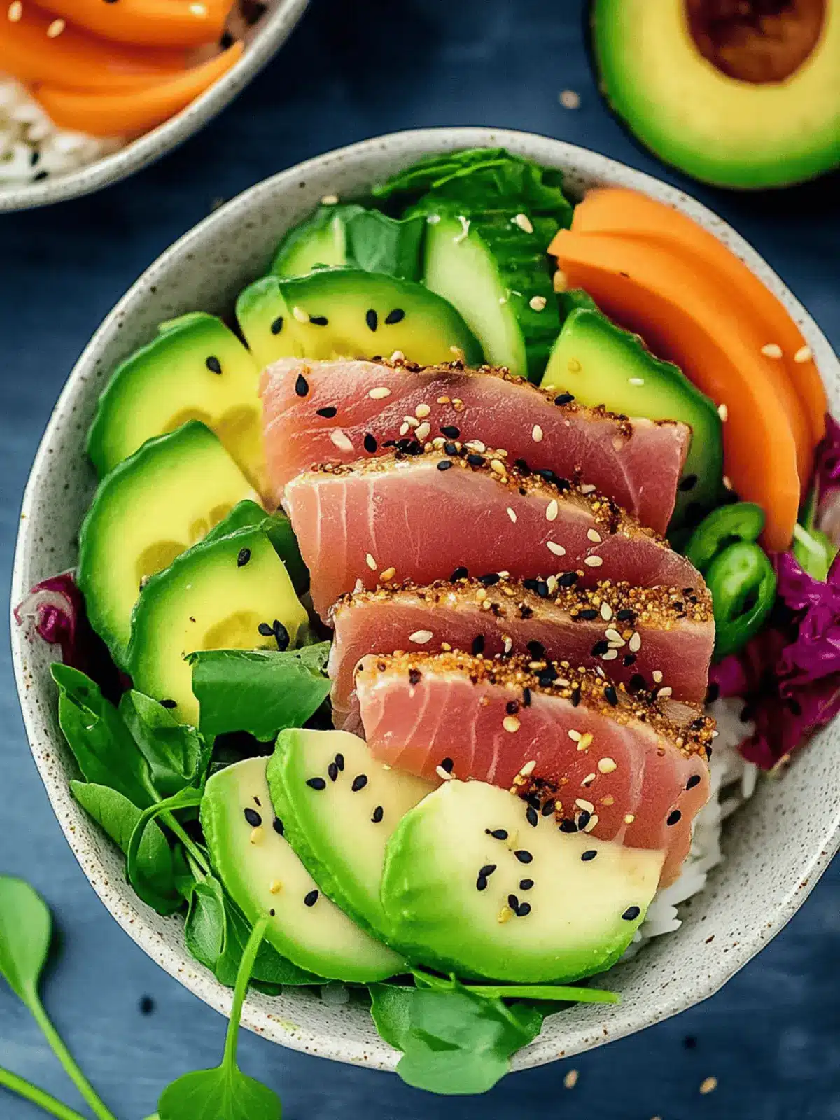 Sesame Seared Tuna Buddha Bowls for a Fresh Home Feast Sesame Seared Tuna Buddha Bowls