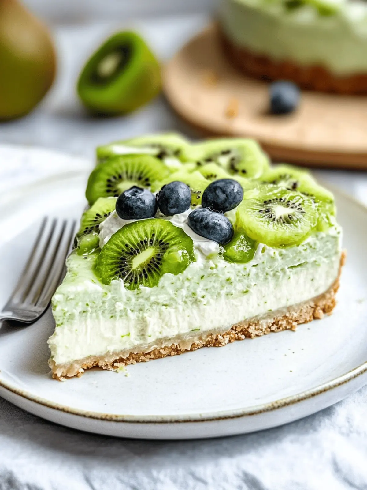 No-Bake Kiwi Lime Cheesecake