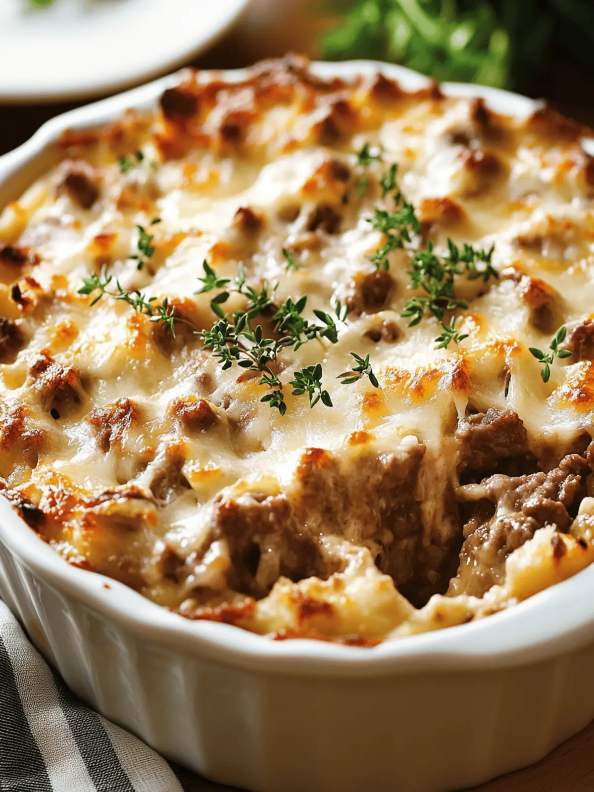 French Onion Beef Casserole