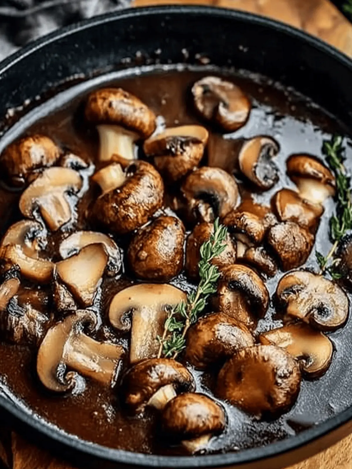Red Wine Mushroom Sauce