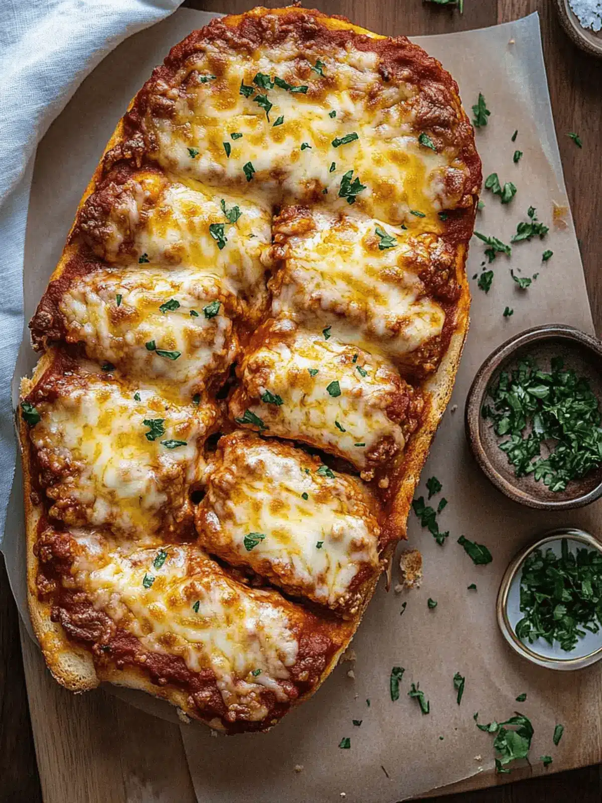 Lasagna Garlic Bread
