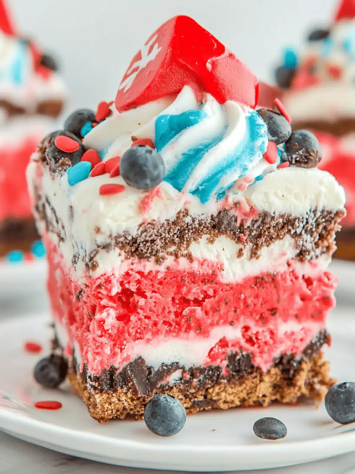 Deliciously Festive Patriotic Neapolitan Ice Cream Delight Patriotic Neapolitan Ice Cream