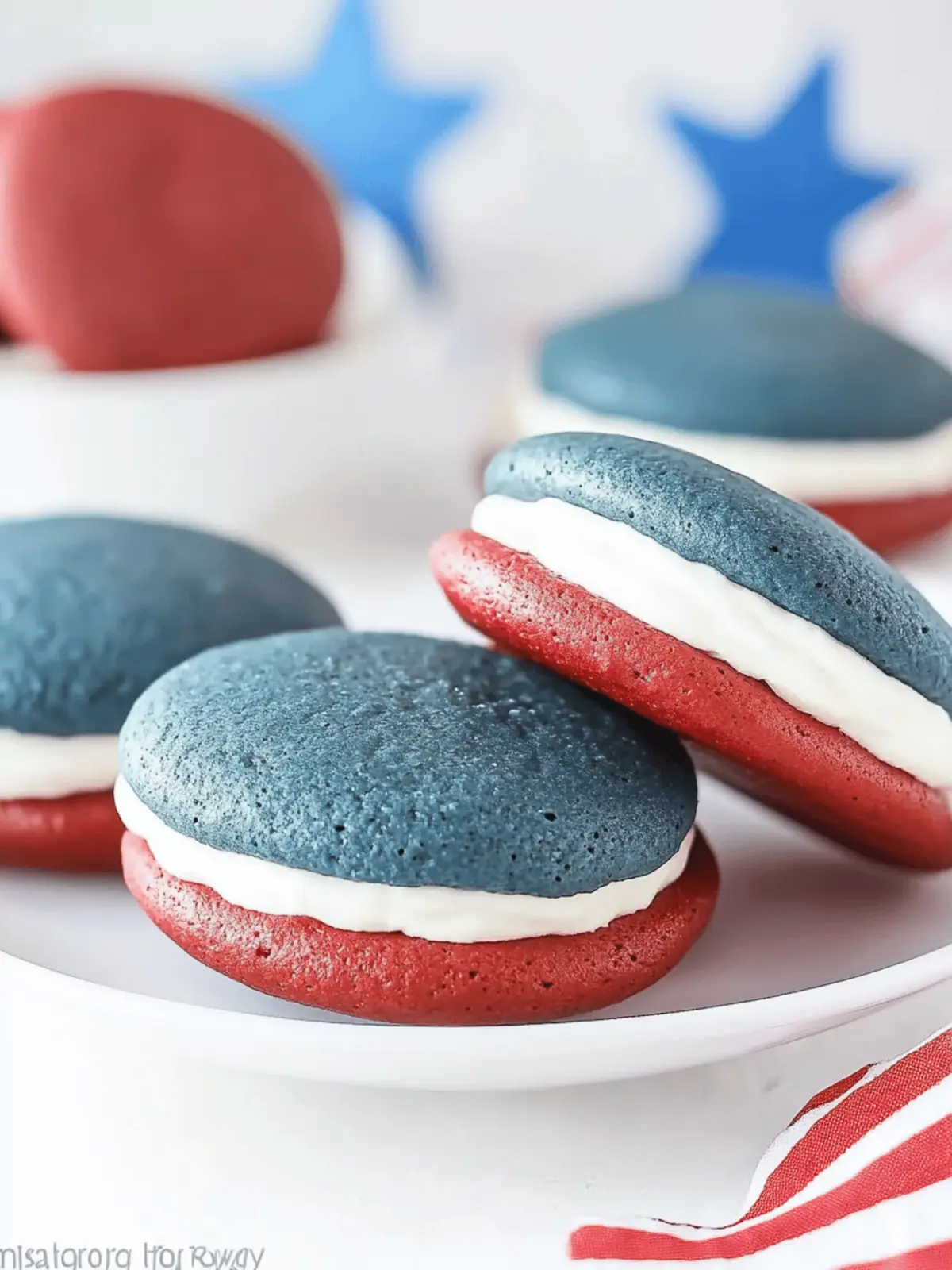 Patriotic Whoopie Pies