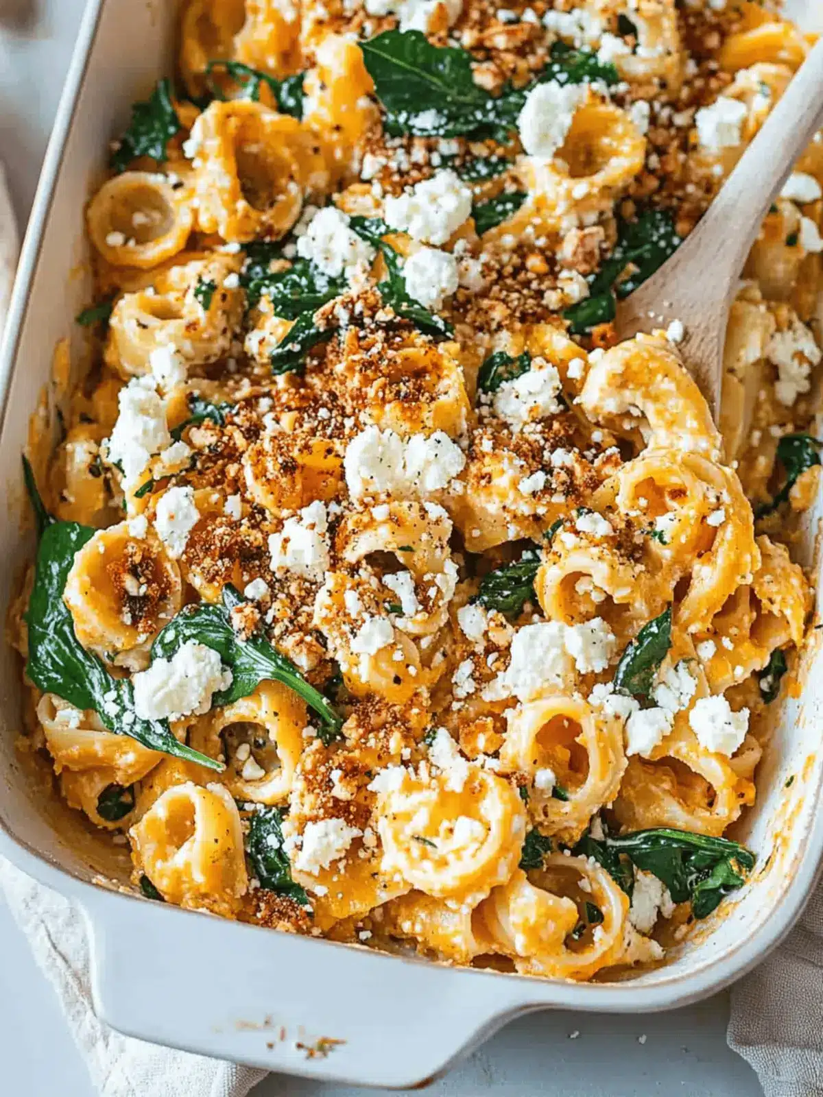 Pumpkin Feta Pasta