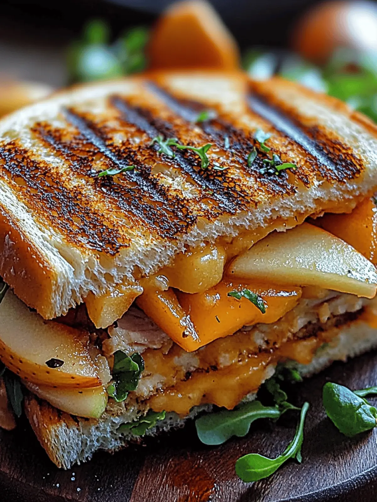 Savor the Crunch: Apple Cheddar Turkey Panini Delight Apple Cheddar Turkey Panini