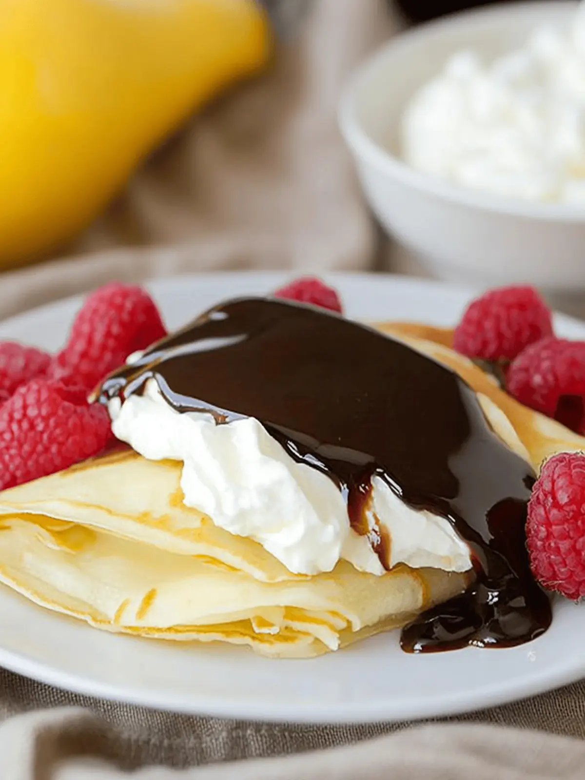 Boston Cream Pie Crepes