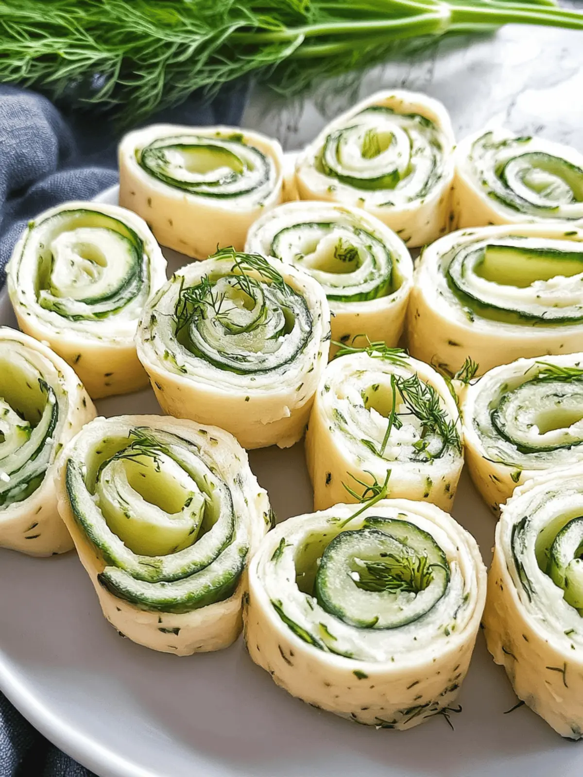 Cucumber Dill Pinwheels