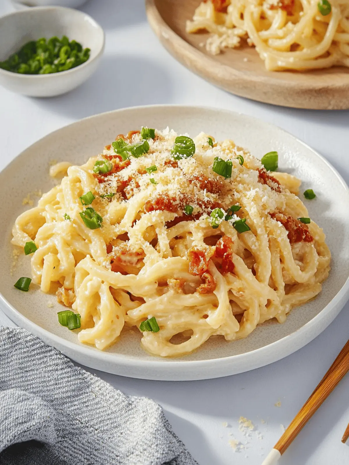 Miso Carbonara Udon