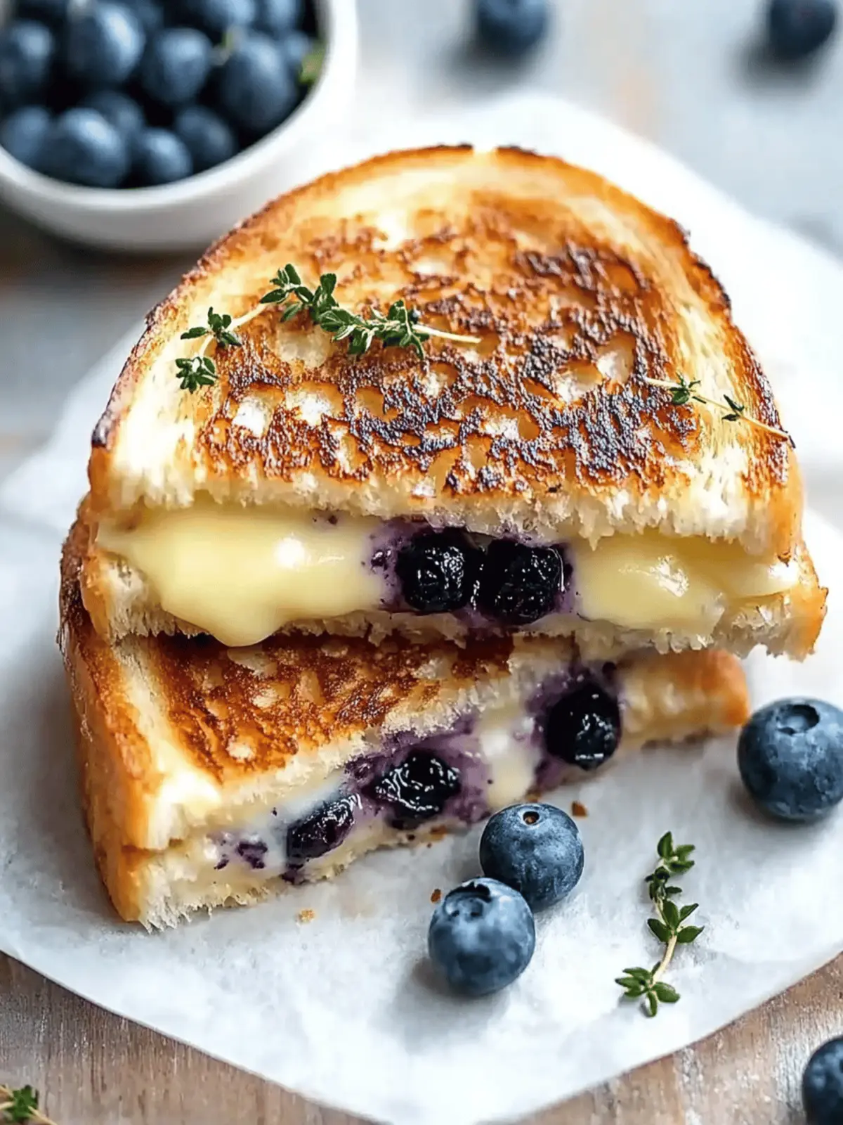 Blueberry Grilled Cheese