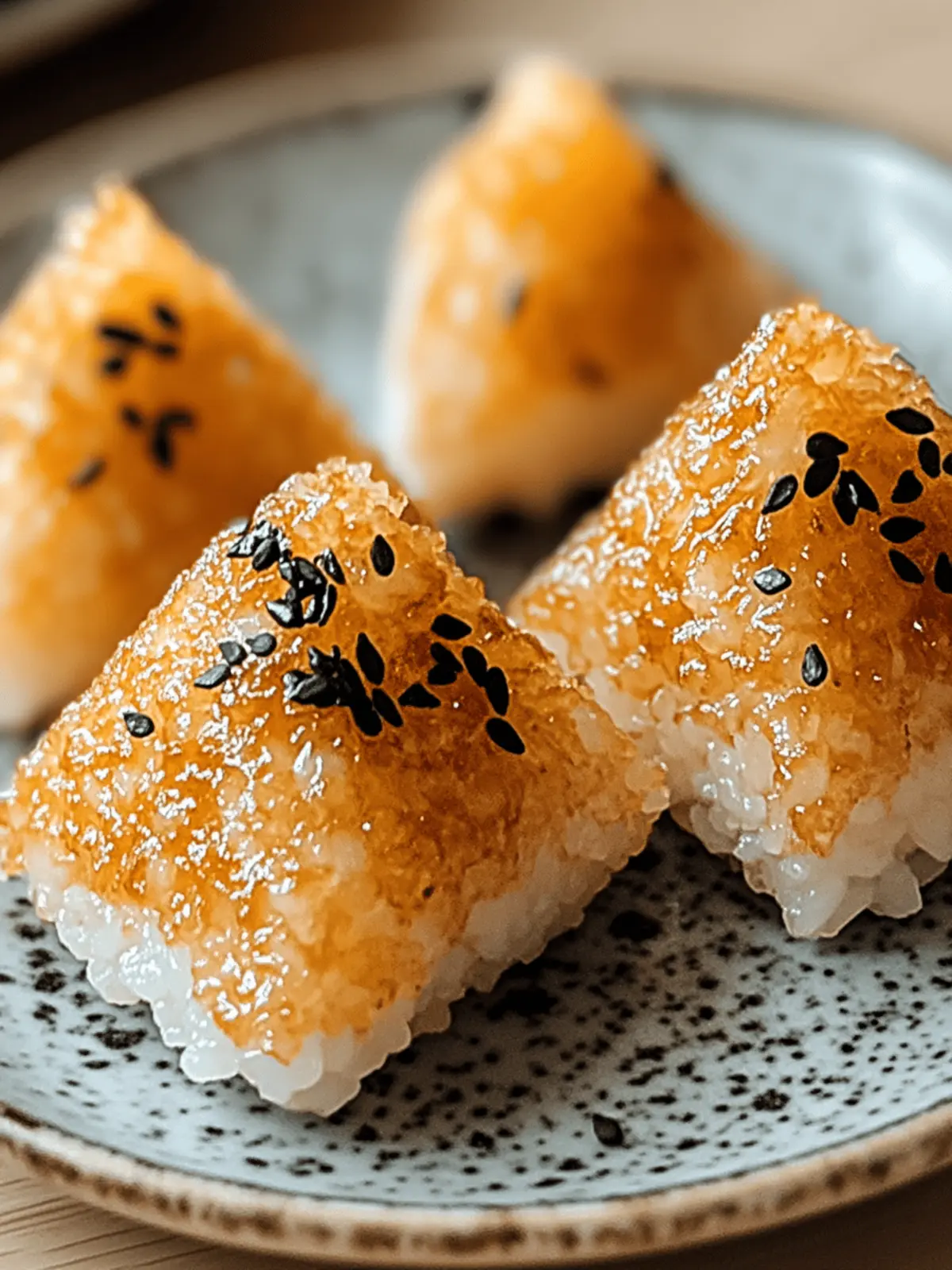 Crispy Yaki Onigiri