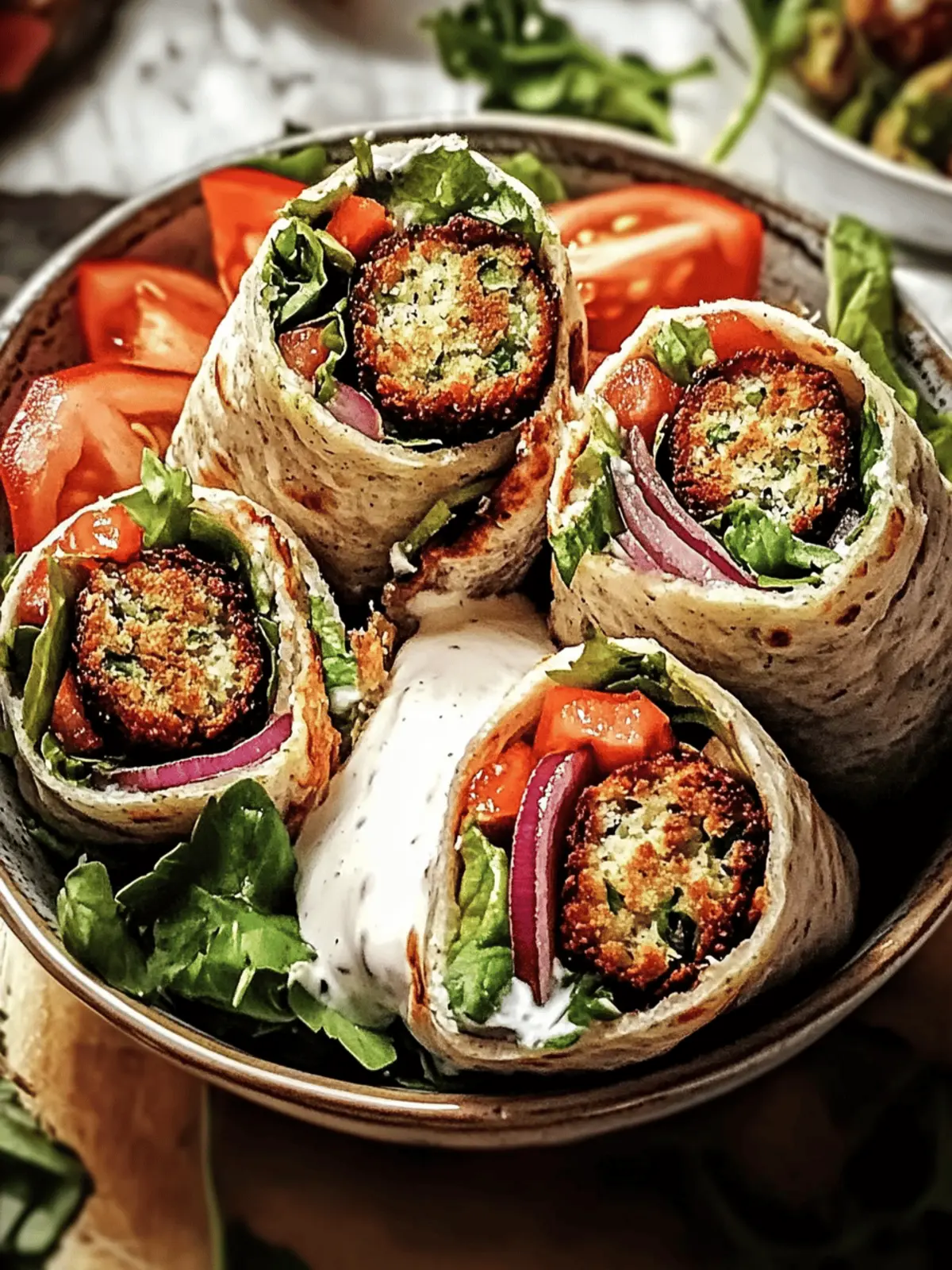 Vegetarian Falafel Wraps