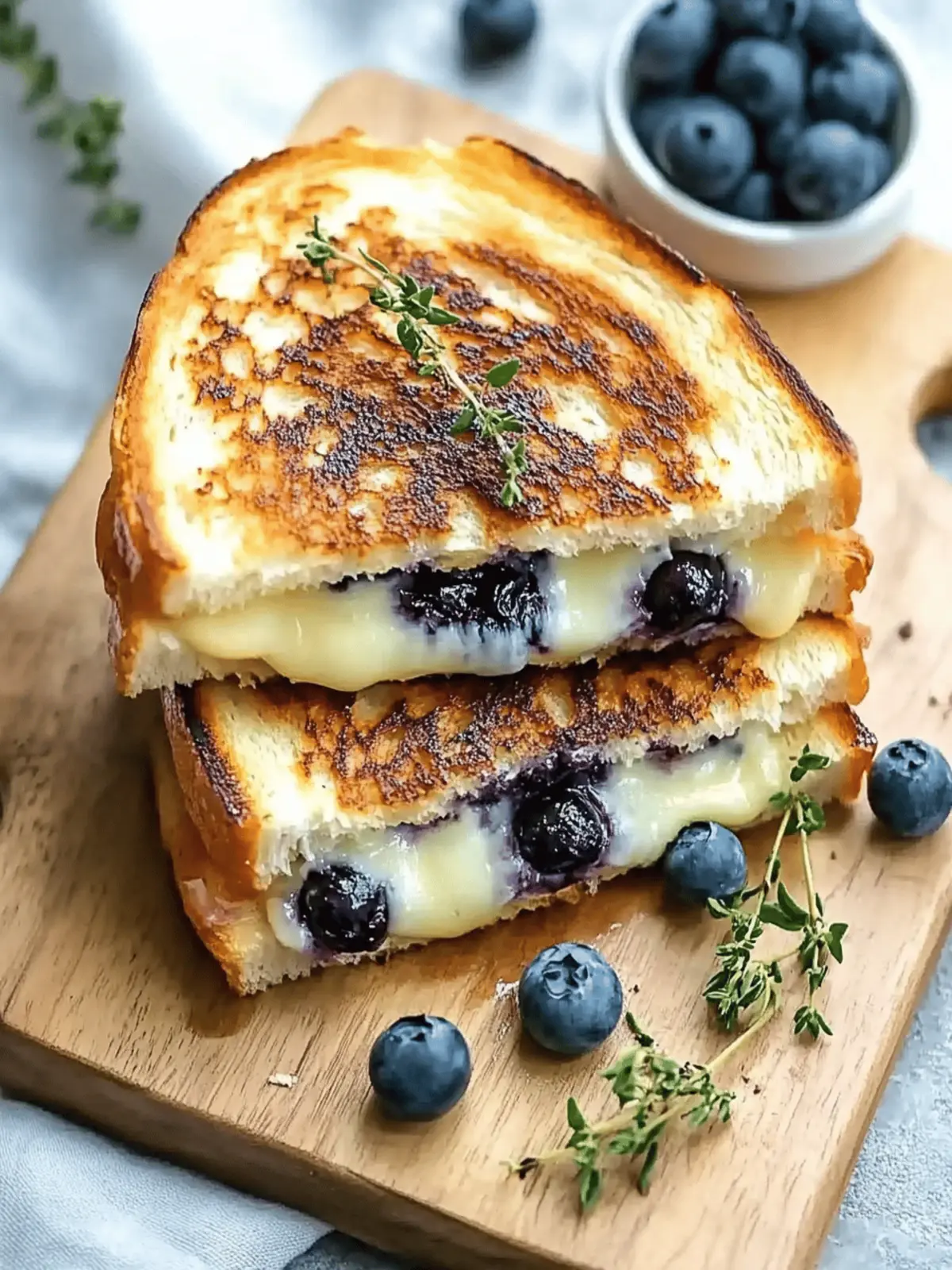 Blueberry Grilled Cheese