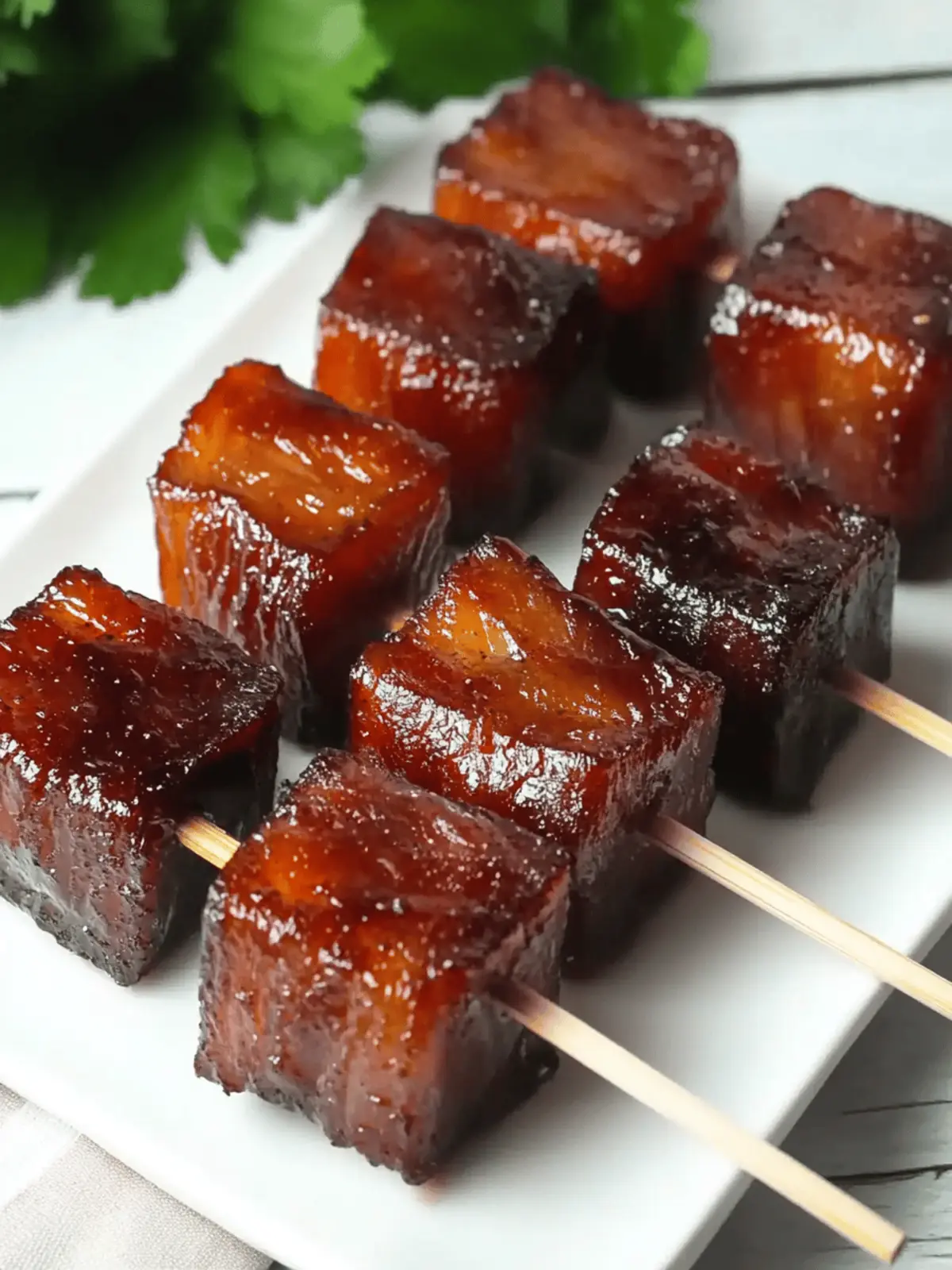 Savory Pork Belly Lollipops for the Ultimate BBQ Feast Pork Belly Lollipops