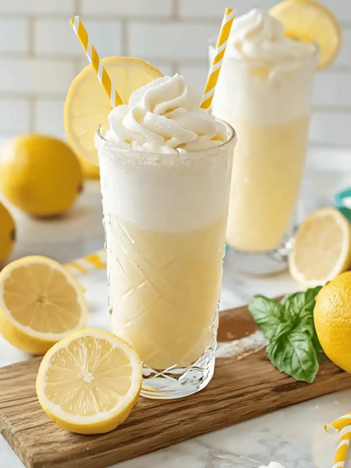 Frosted Lemonade Bliss: Homemade Refreshing Treat in 5 Minutes Frosted Lemonade
