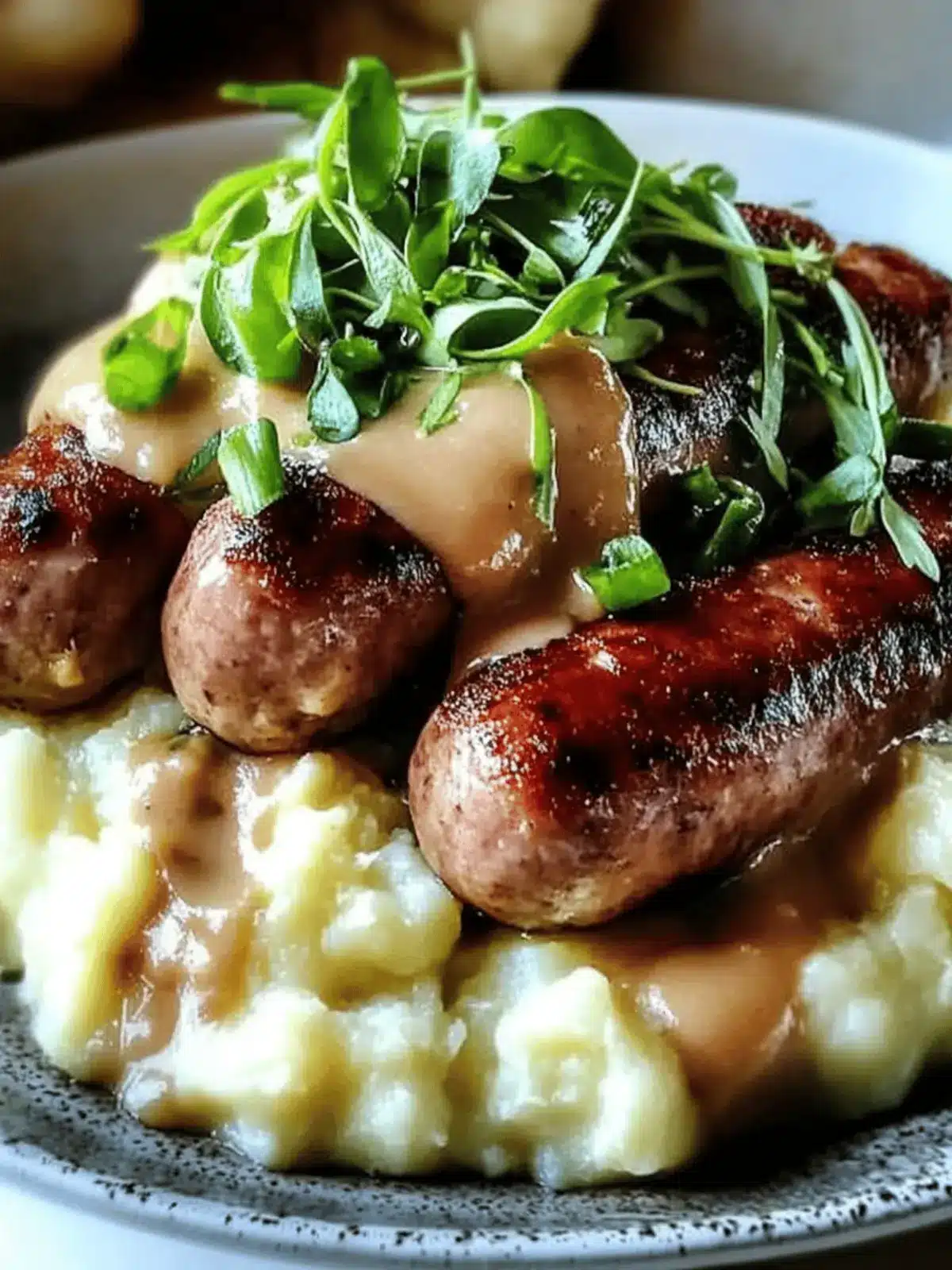 Irish Bangers and Colcannon