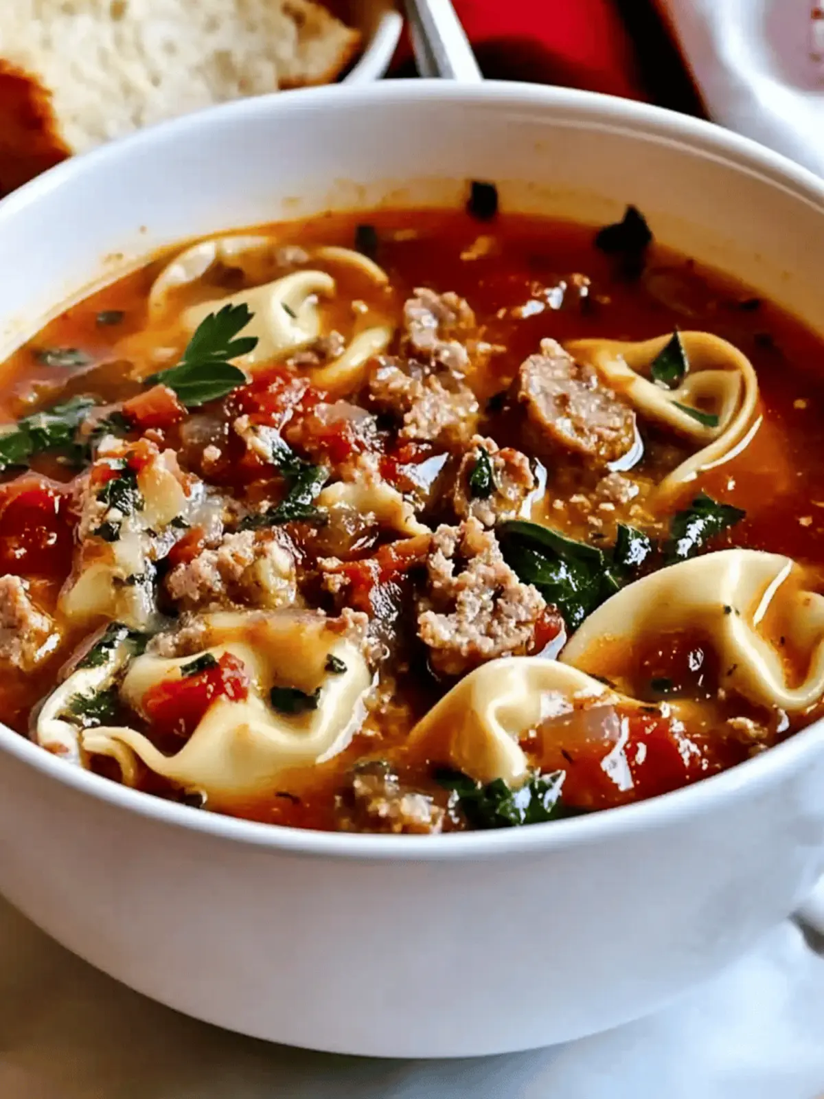 Sausage Tortellini Soup