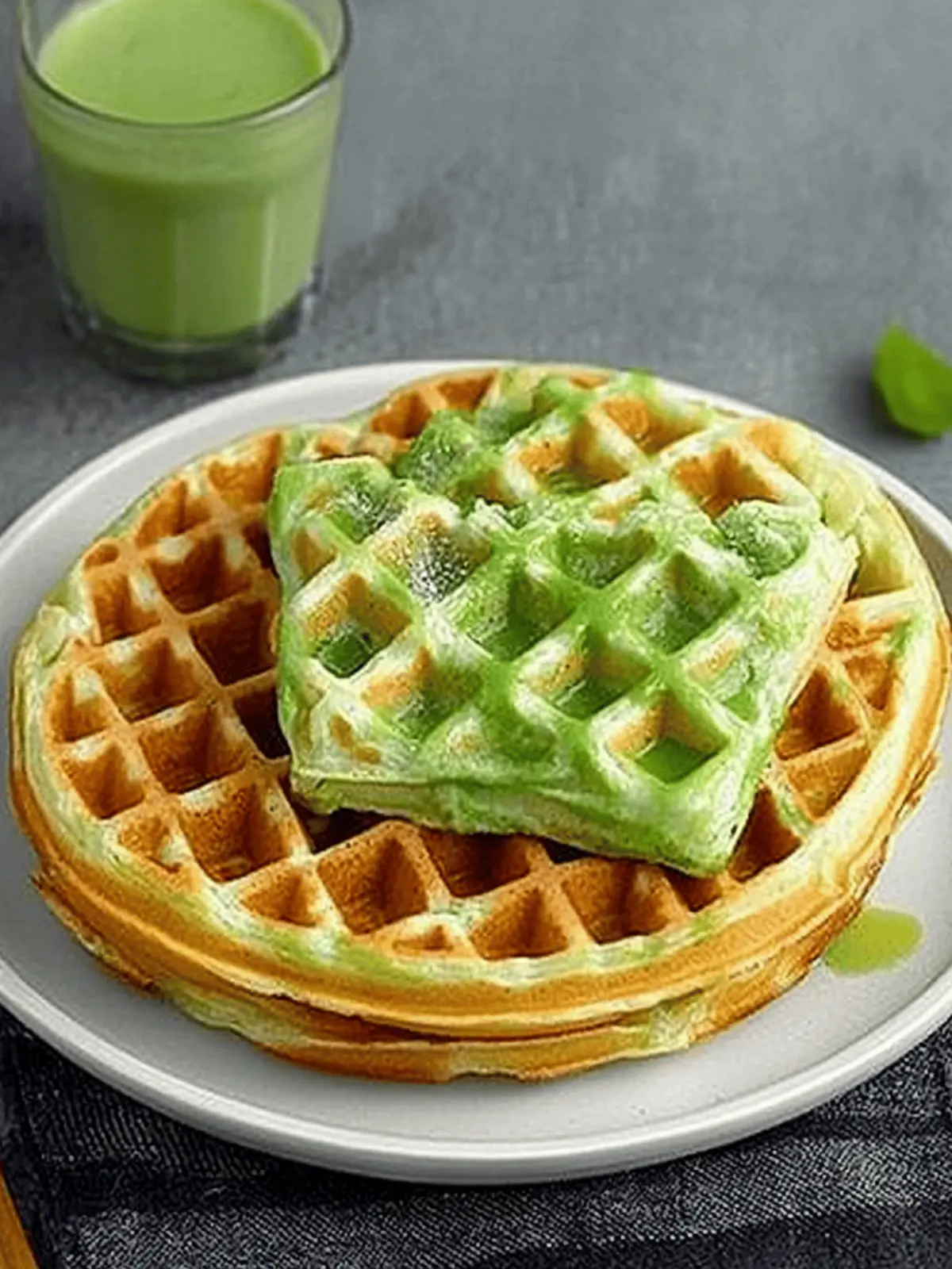 Deliciously Fluffy Pandan Waffles to Brighten Your Breakfast Pandan Waffles