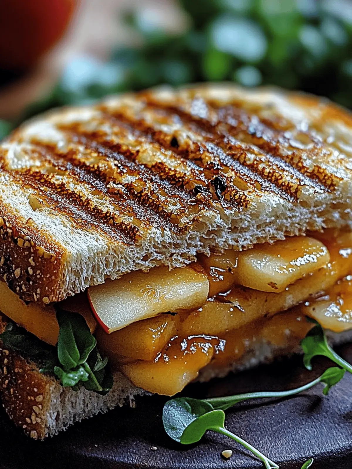 Savor the Crunch: Apple Cheddar Turkey Panini Delight Apple Cheddar Turkey Panini