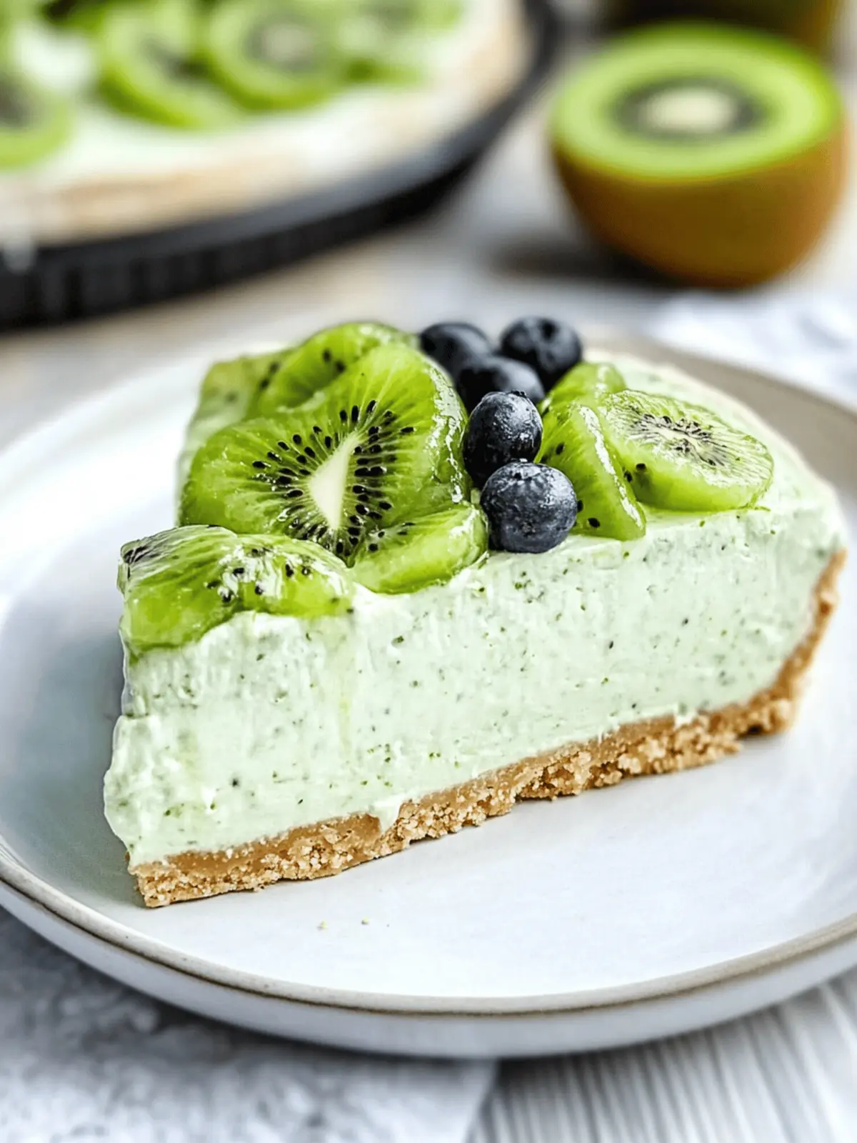 No-Bake Kiwi Lime Cheesecake