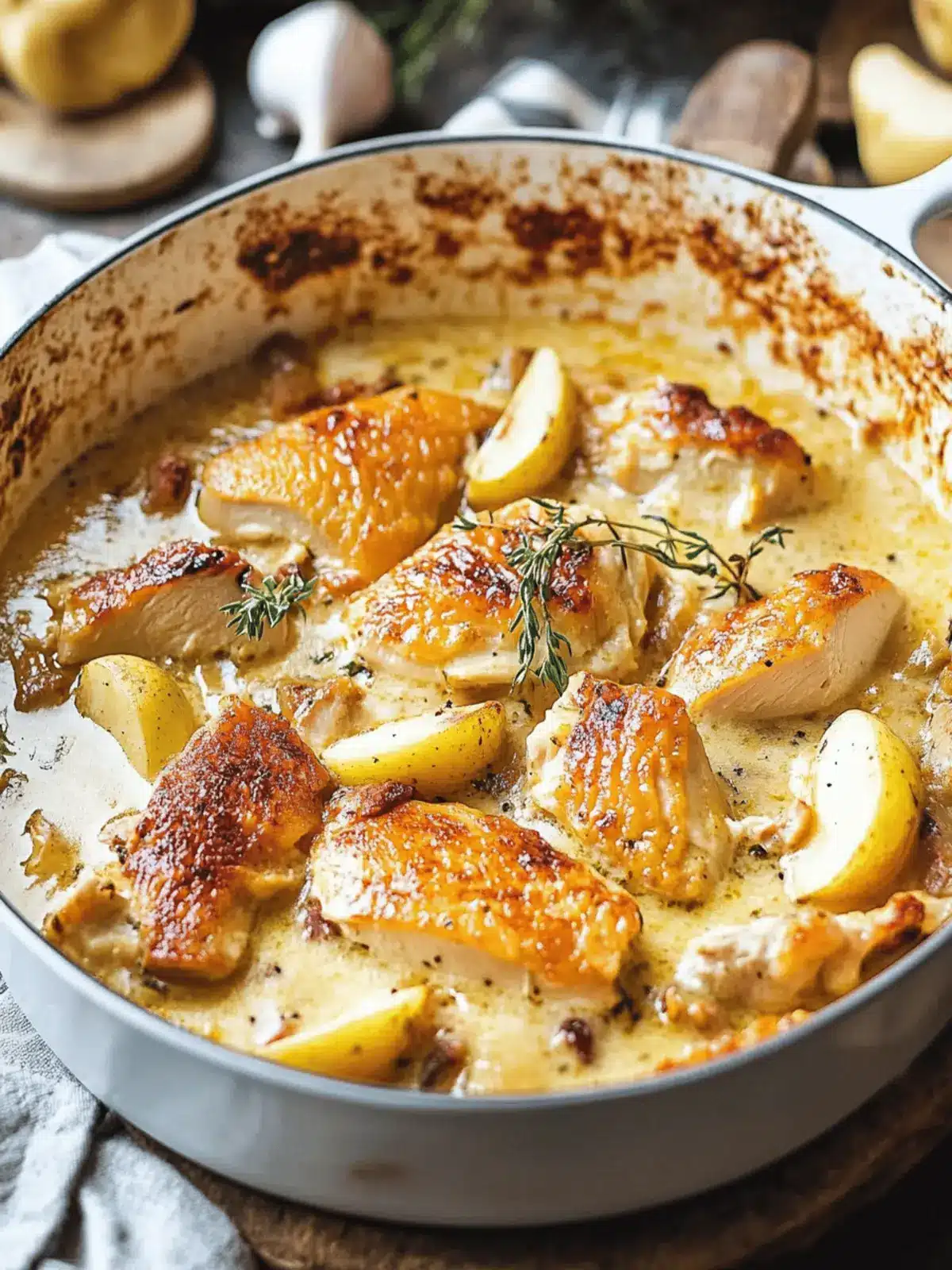 French Chicken Casserole a la Normande