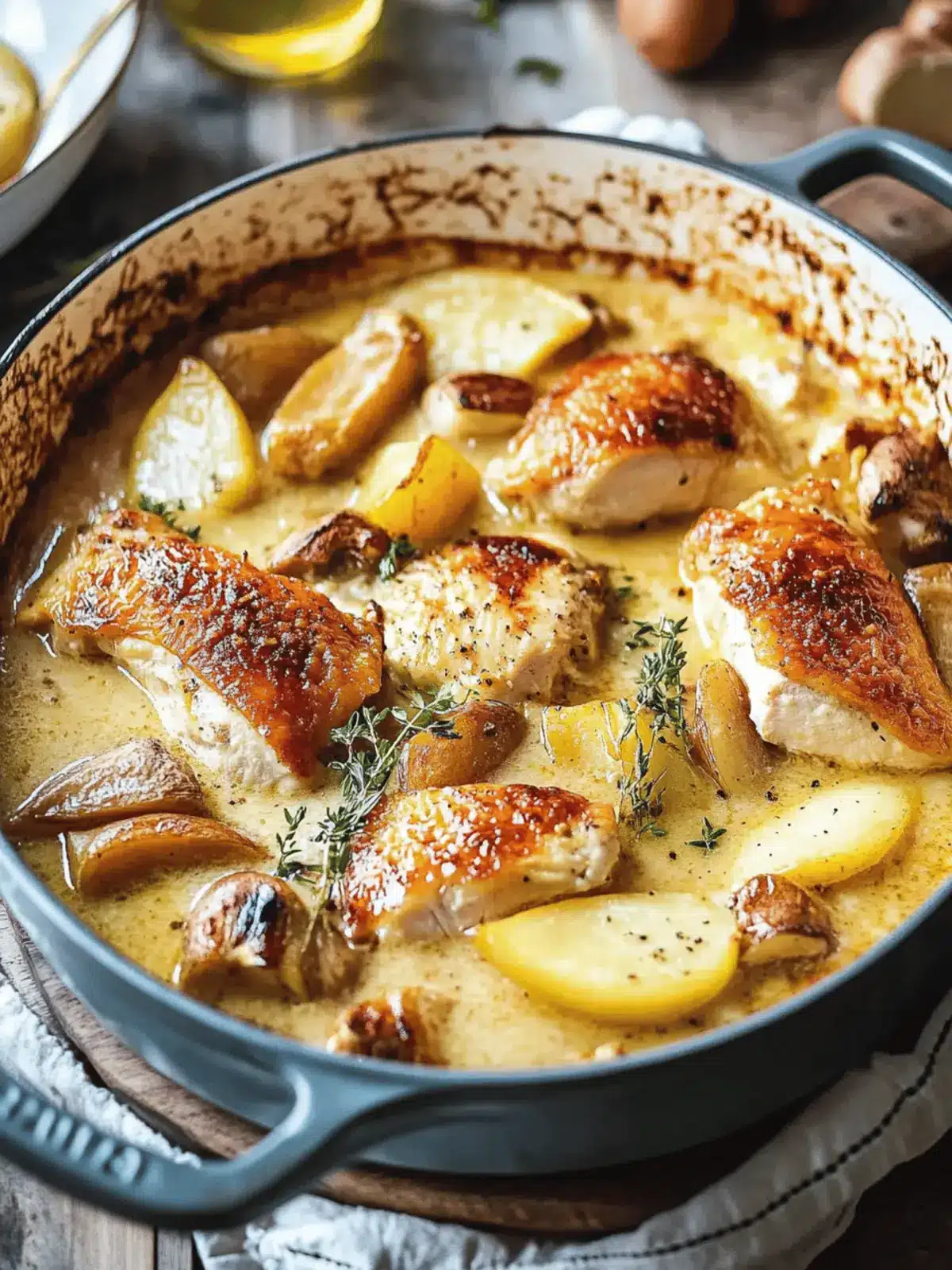 French Chicken Casserole a la Normande