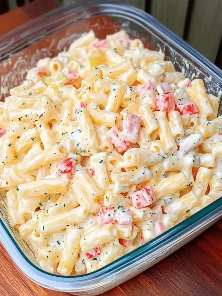 Cheddar Sour Cream Macaroni Salad