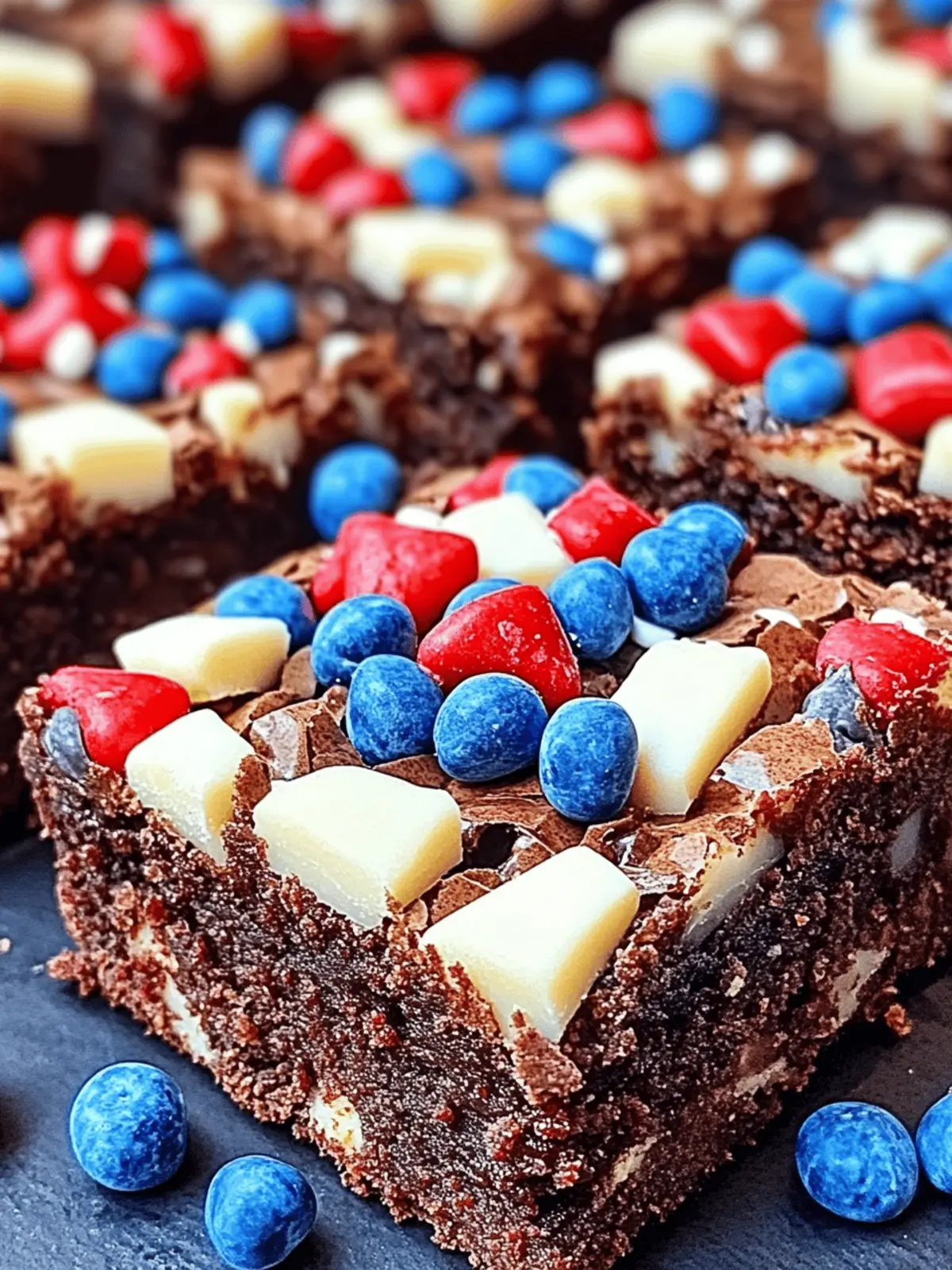 Fudgy Memorial Day Brownies