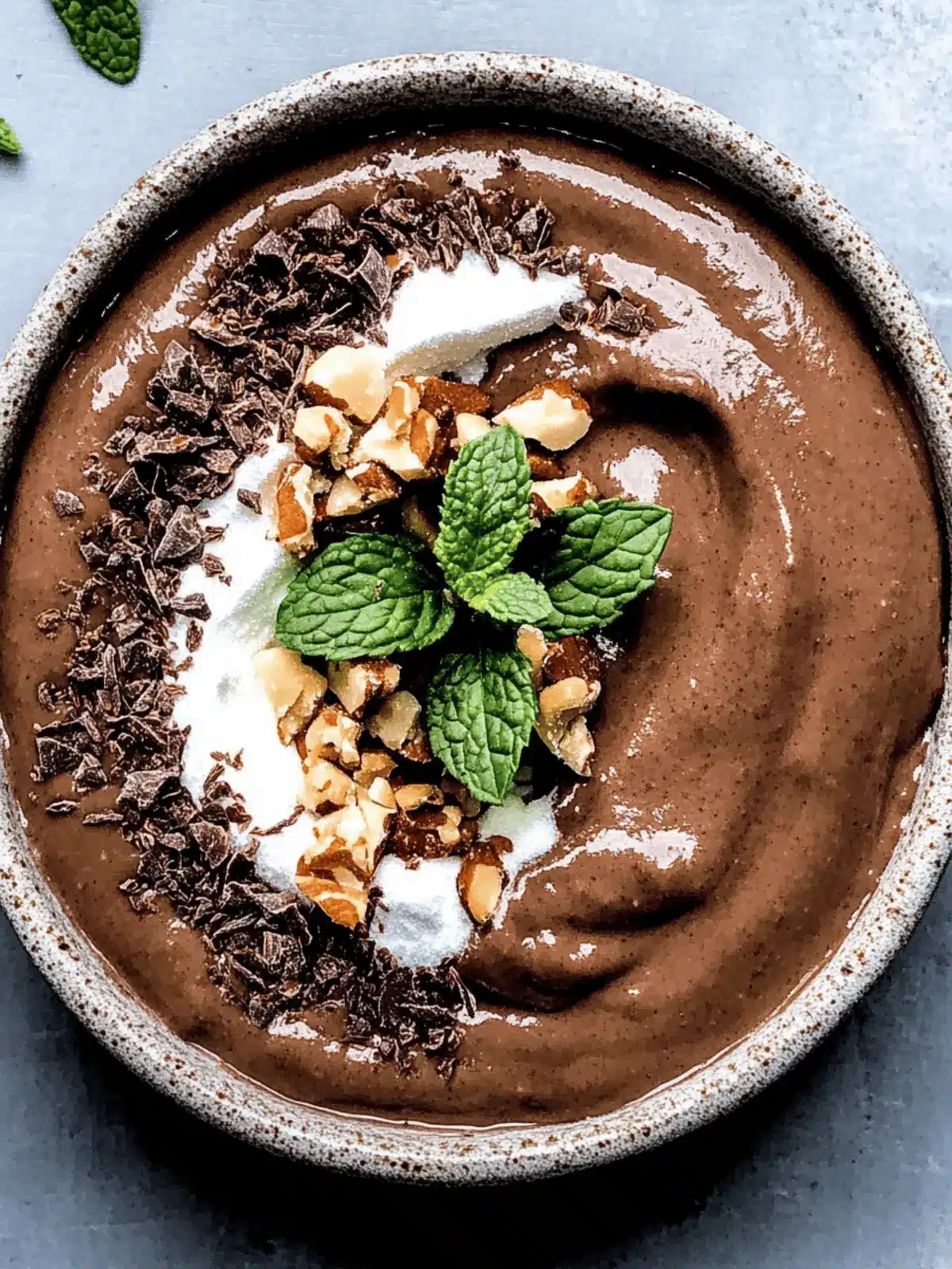 Delicious Mint Chocolate Smoothie Bowl for a Fresh Twist Mint Chocolate Smoothie Bowl