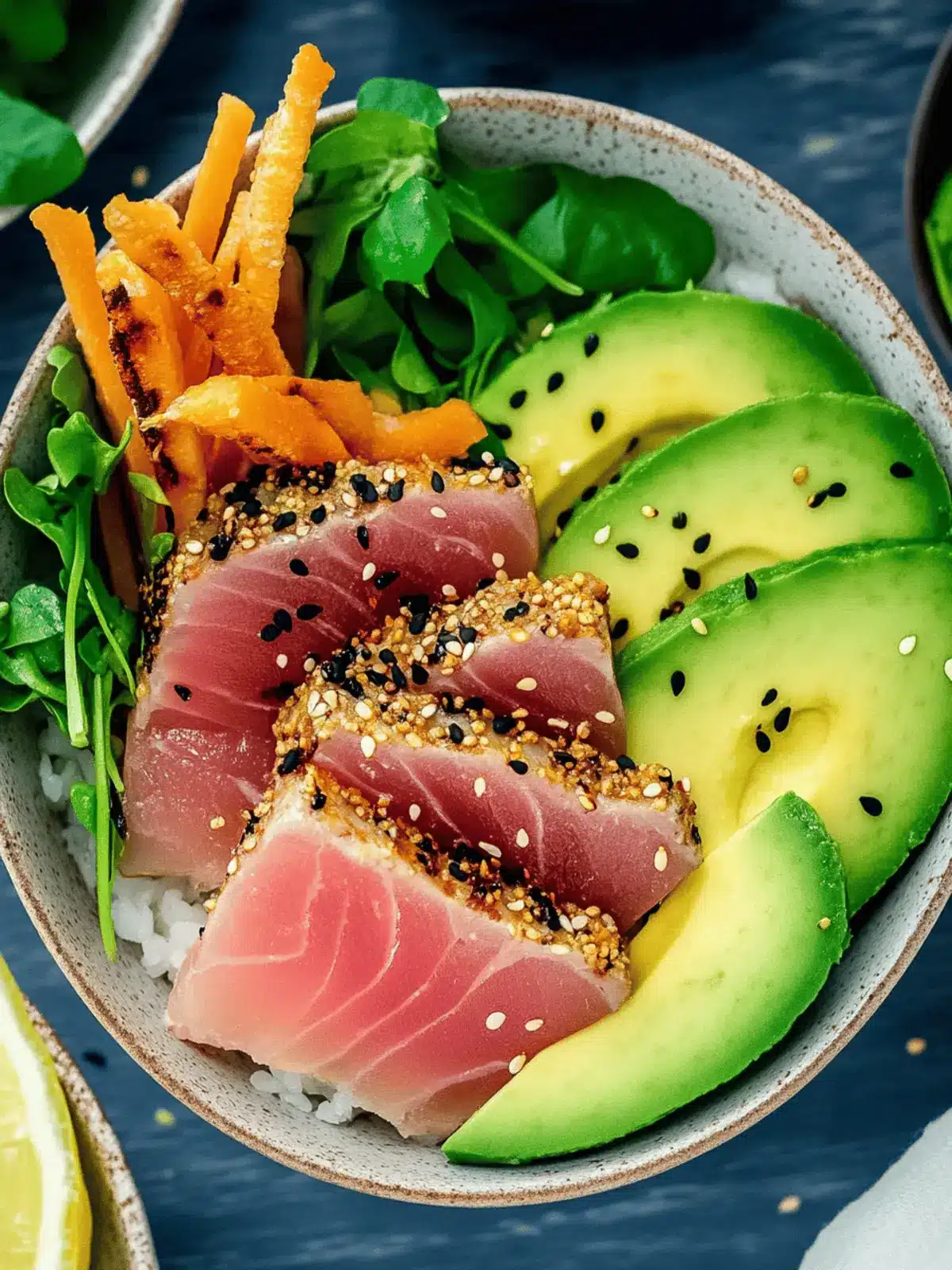 Sesame Seared Tuna Buddha Bowls for a Fresh Home Feast Sesame Seared Tuna Buddha Bowls