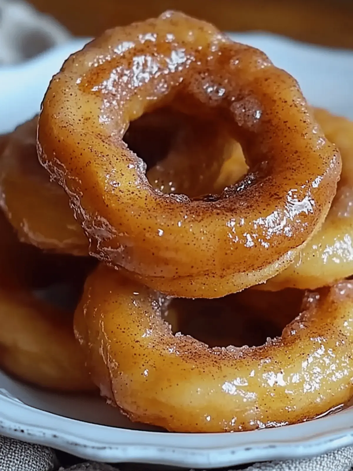 Fried Cinnamon Apple Rings