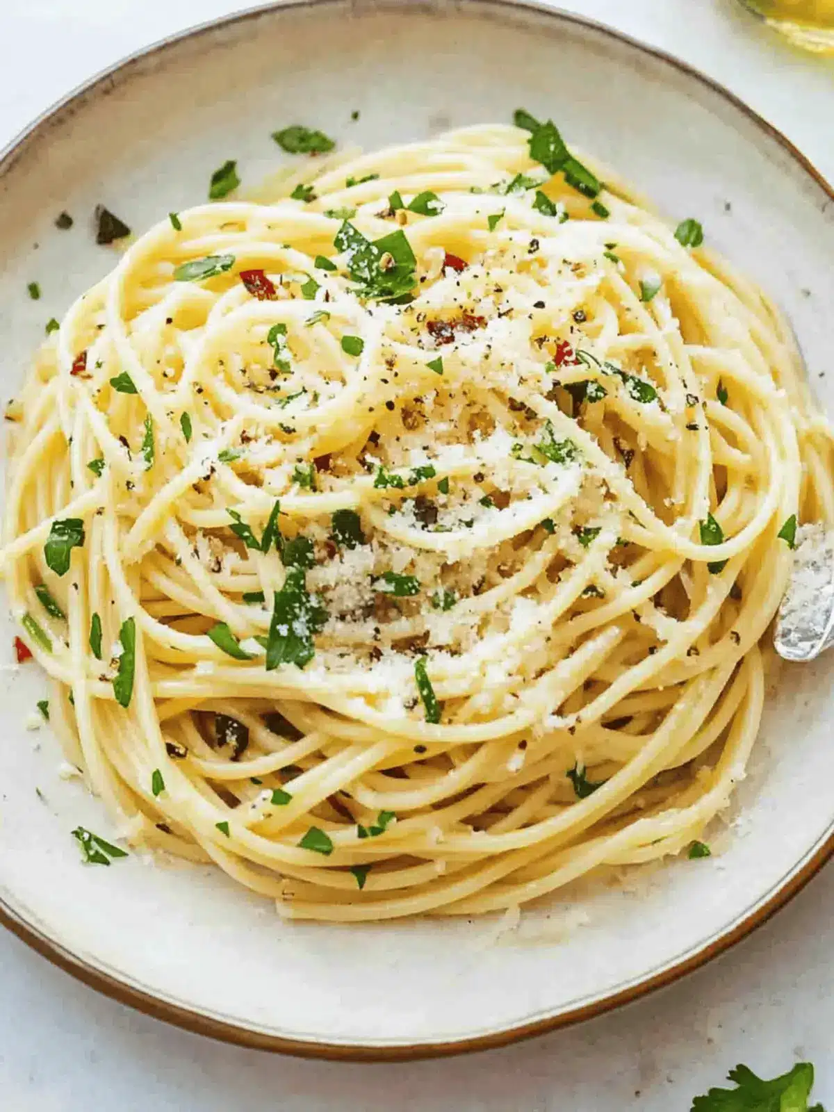 Spaghetti with Garlic and Olive Oil