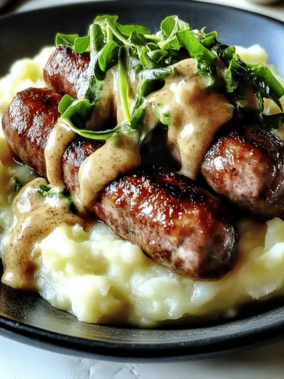 Irish Bangers and Colcannon
