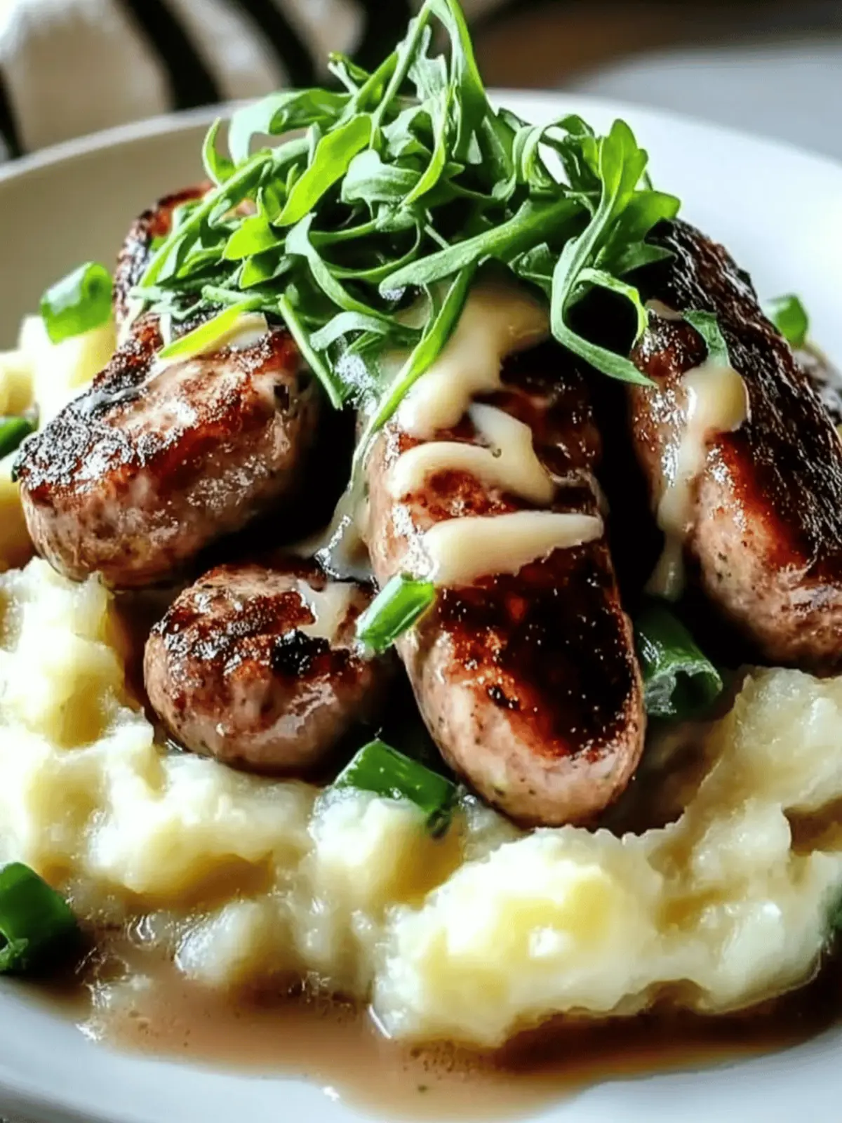 Irish Bangers and Colcannon