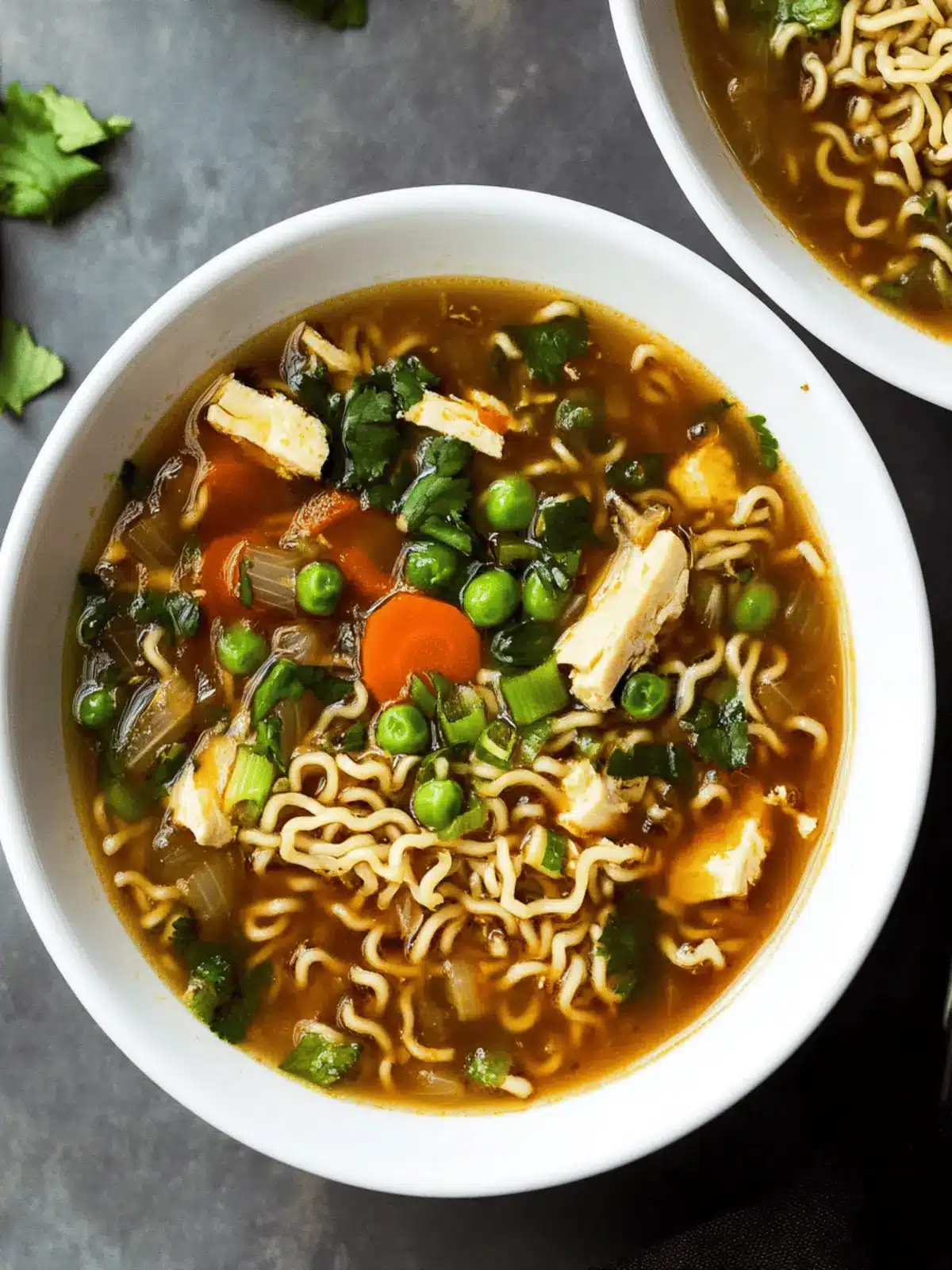 Vegan Hot and Sour Soup with Ramen