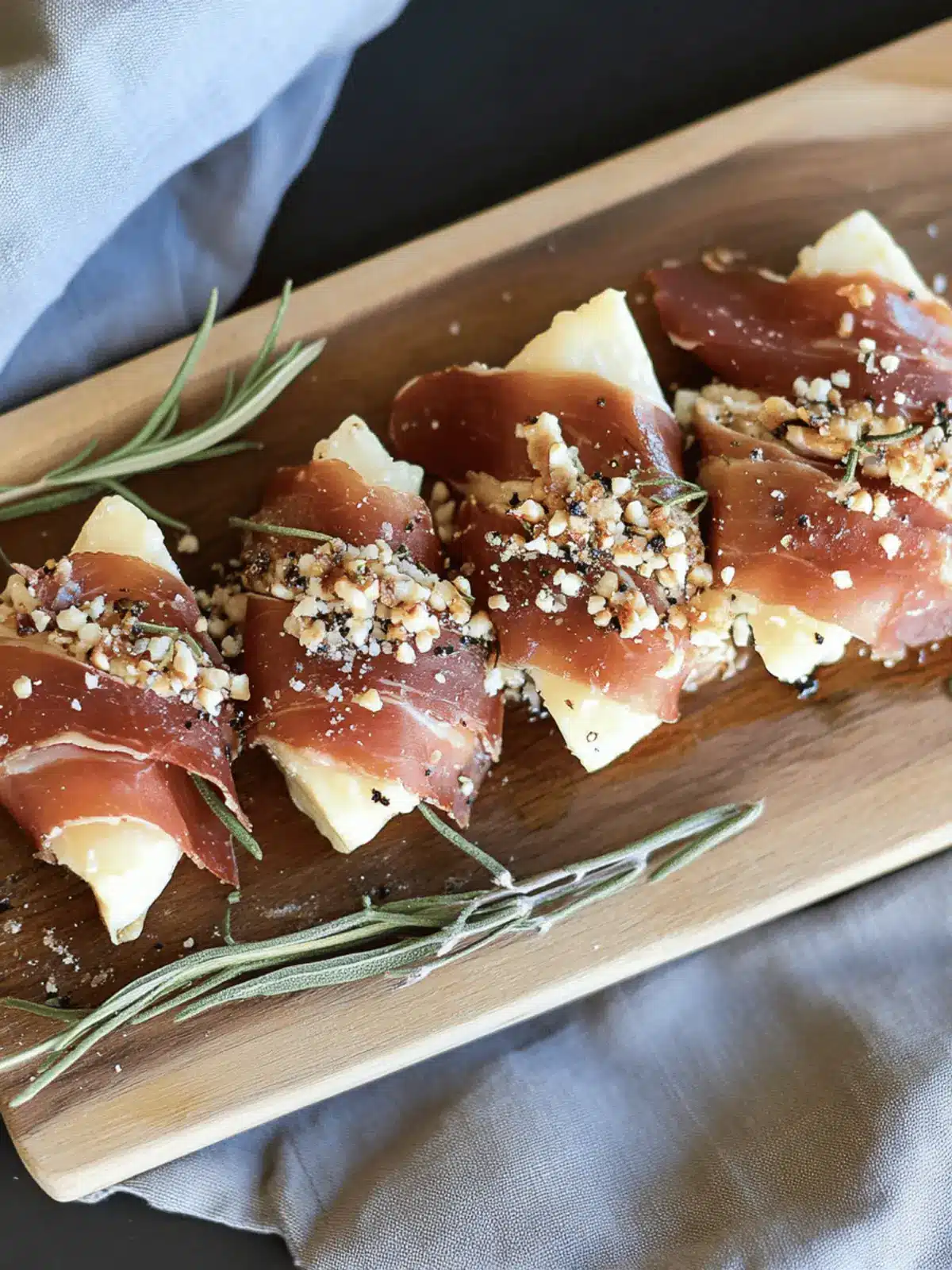 Crispy Prosciutto Wrapped Boursin Cheese