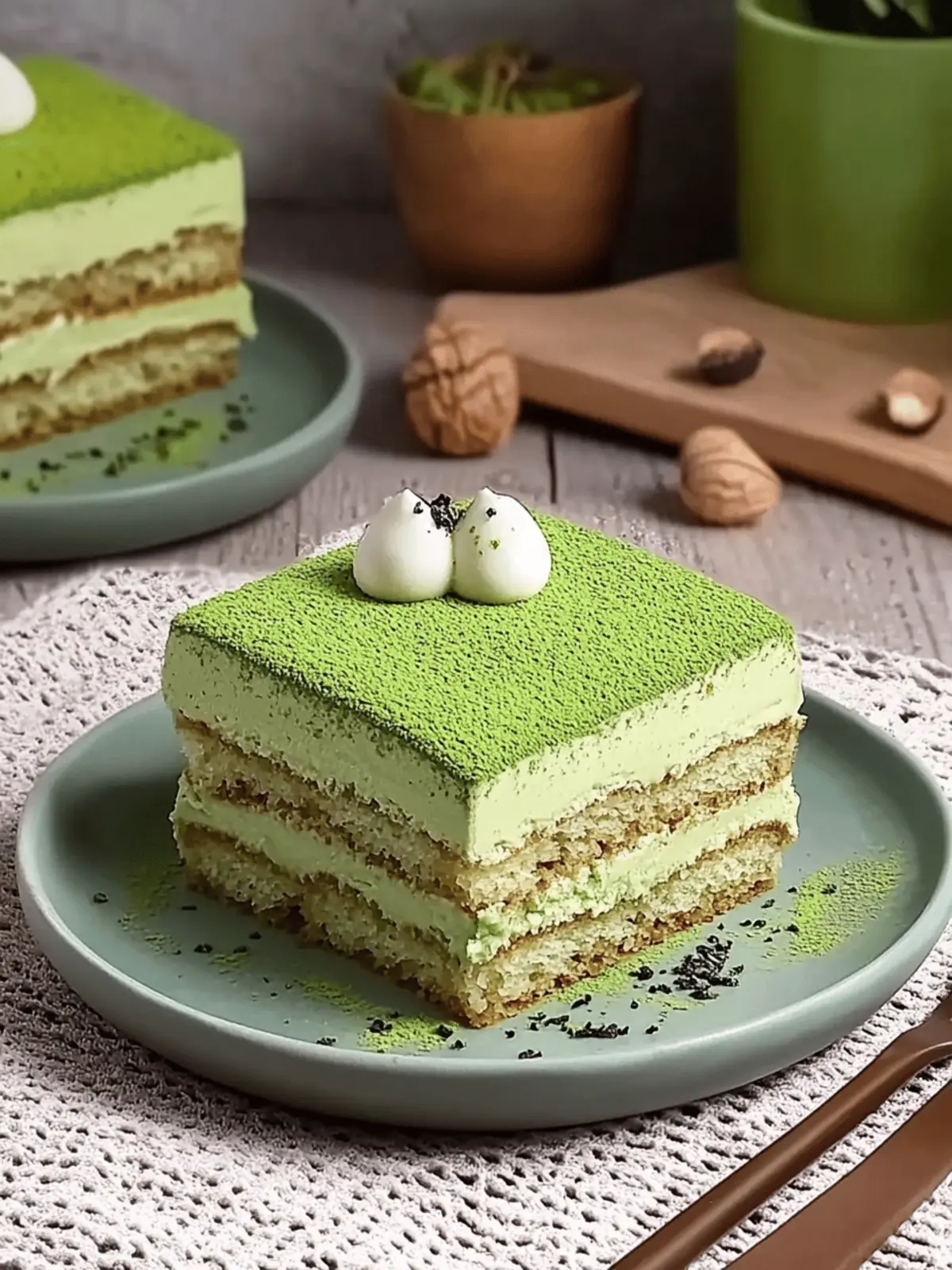 Decadent Eggless Matcha Tiramisu for a Sweet Twist! Eggless Matcha Tiramisu