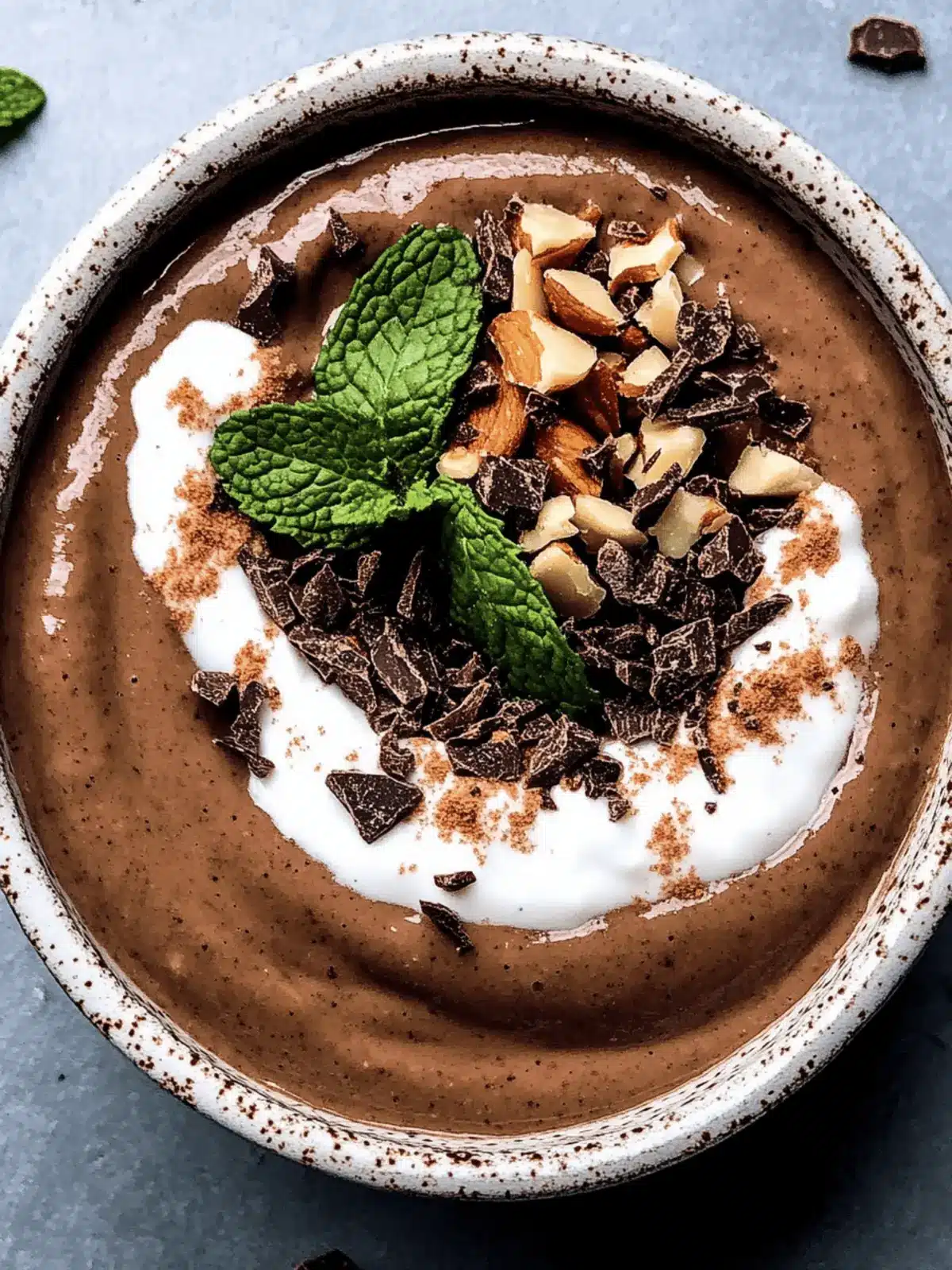 Delicious Mint Chocolate Smoothie Bowl for a Fresh Twist Mint Chocolate Smoothie Bowl