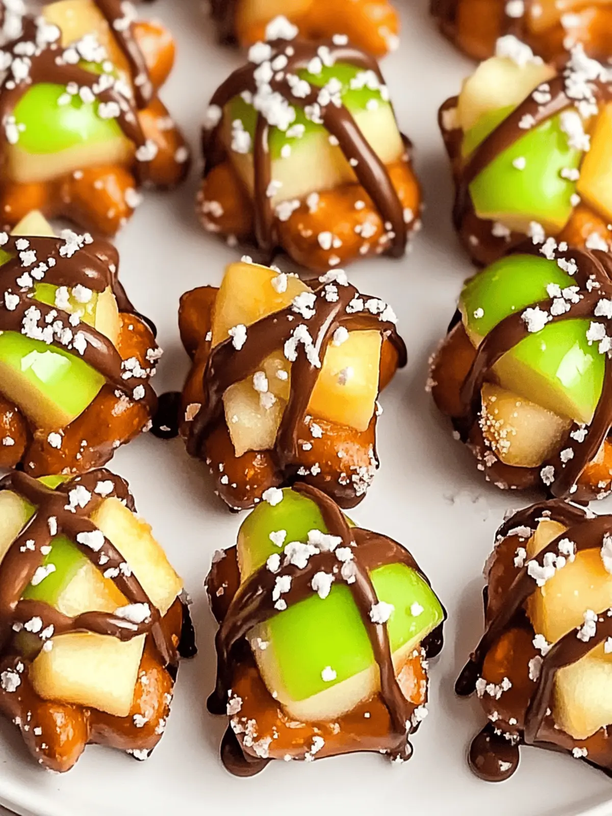 Caramel Apple Pretzel Bites