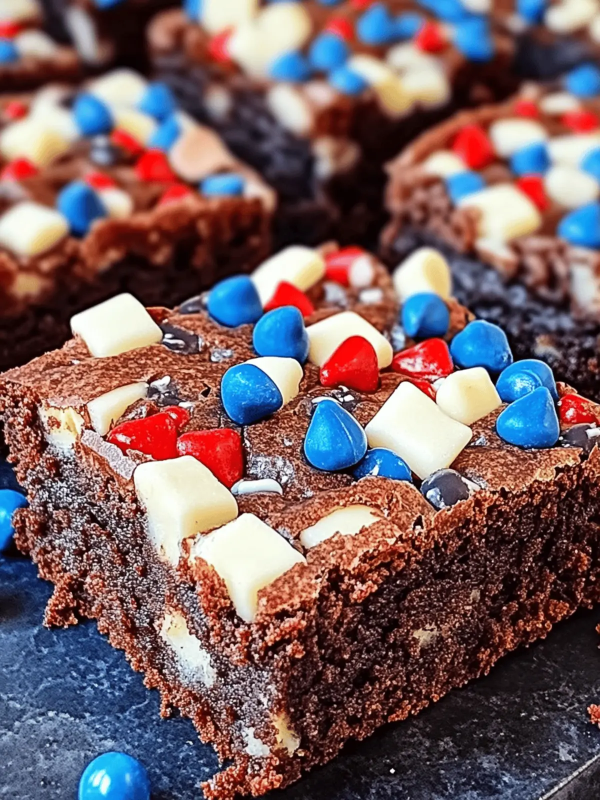 Fudgy Memorial Day Brownies