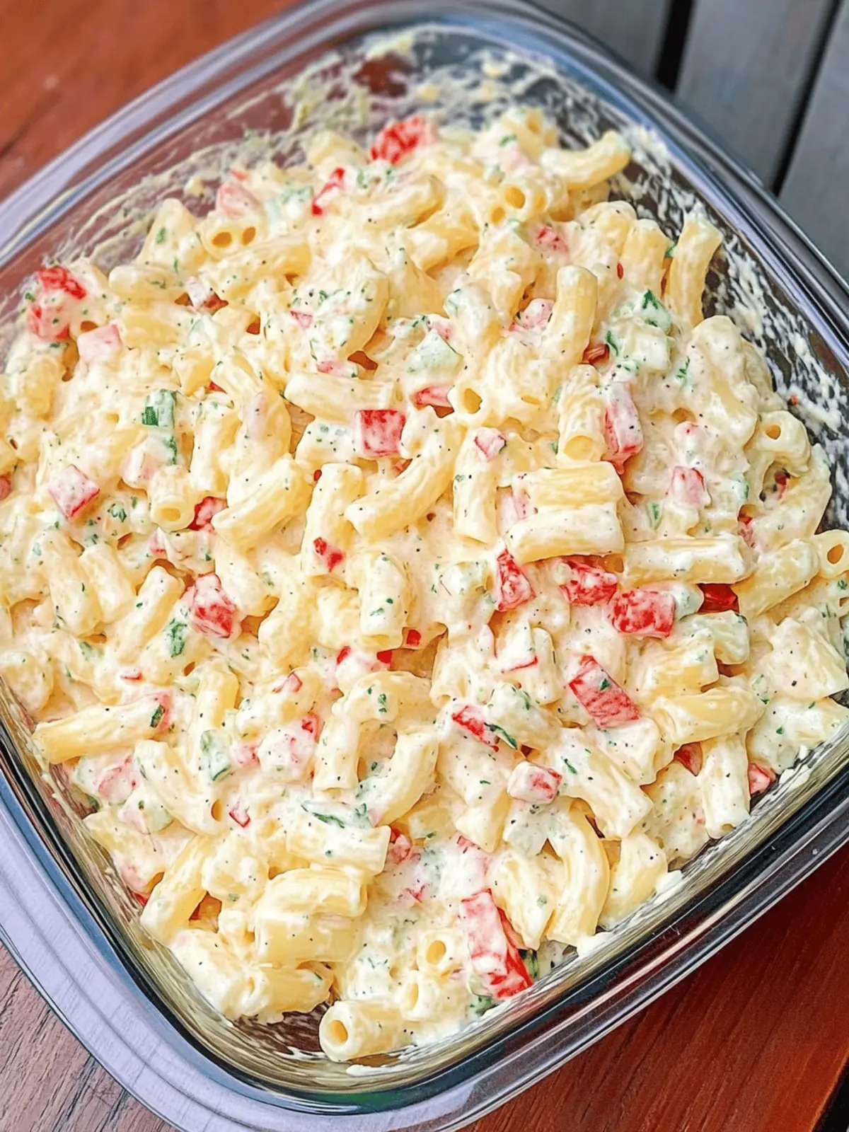 Cheddar Sour Cream Macaroni Salad