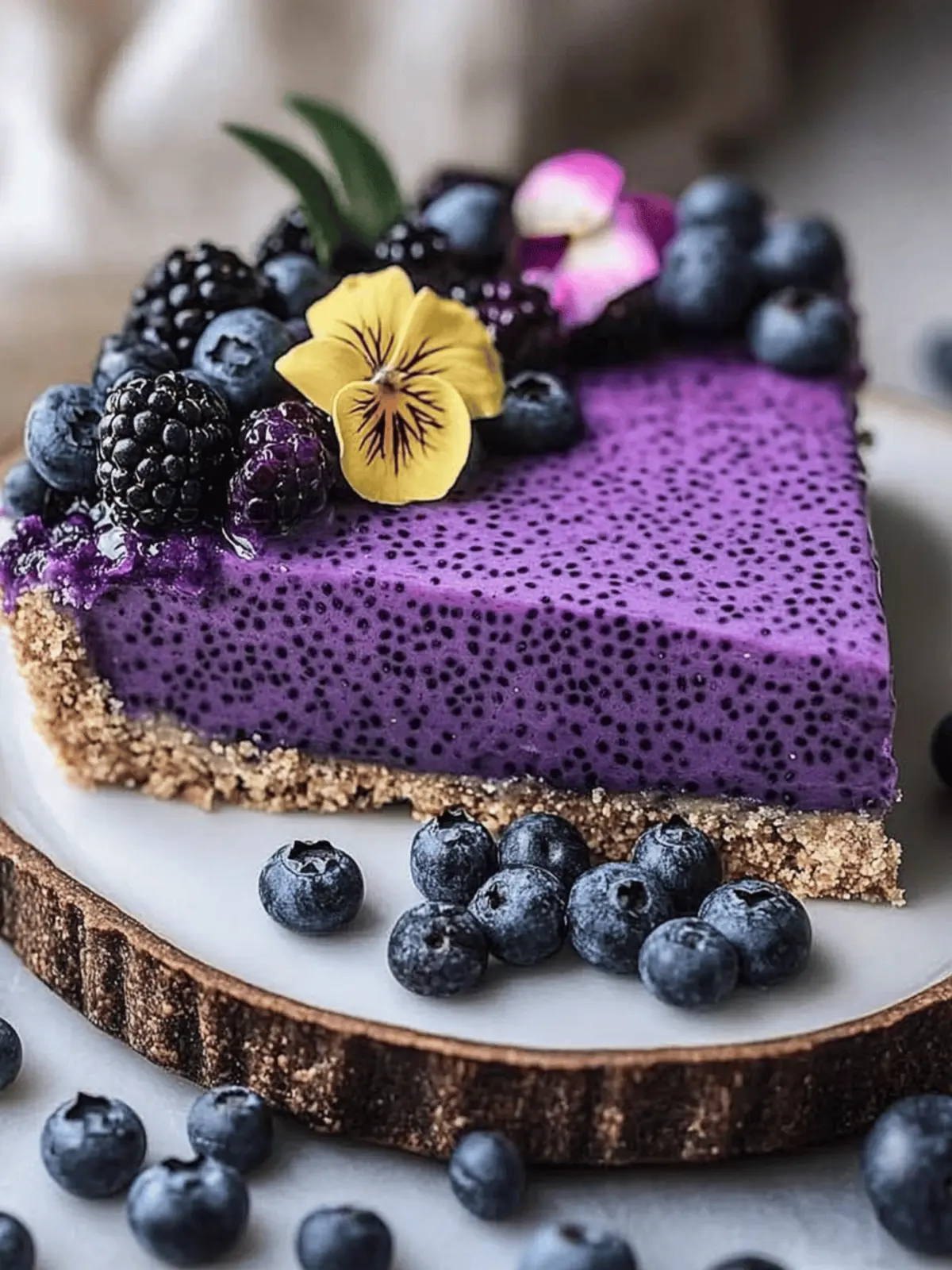 Delicious Blueberry Chia Seed Pie: Your Guilt-Free Treat Blueberry Chia Seed Pie