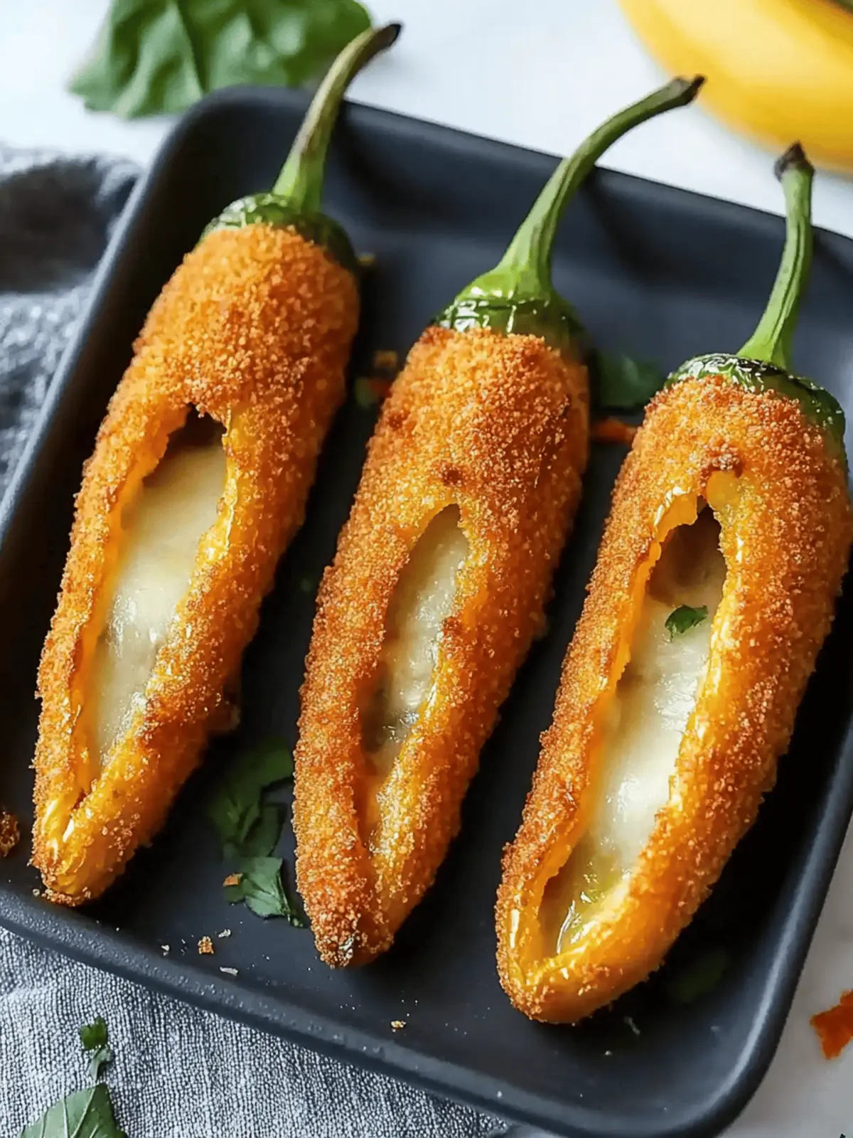 Coated Stuffed Banana Peppers
