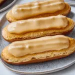 Salted Caramel Pumpkin Eclairs
