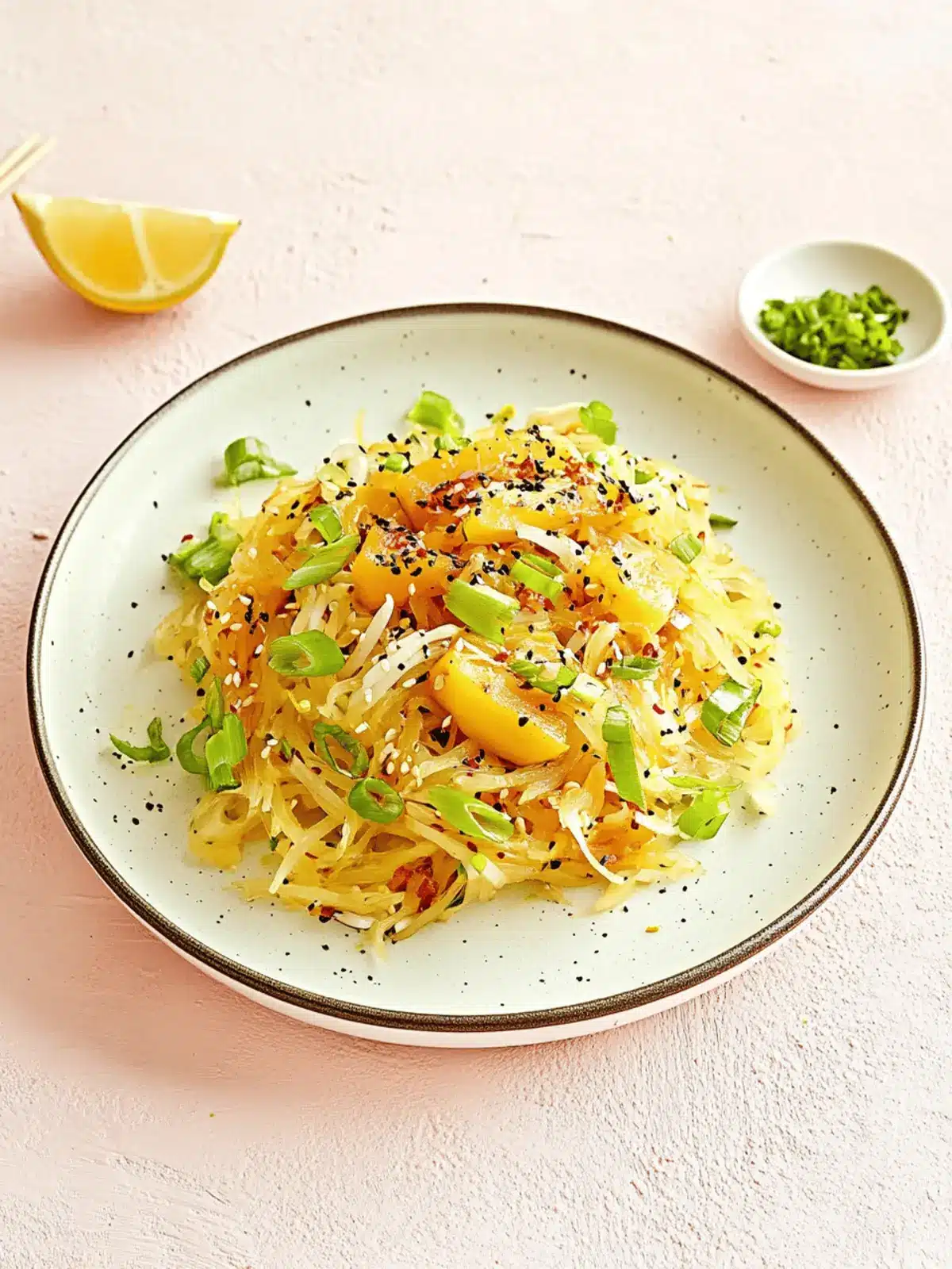 Spaghetti Squash Chow Mein