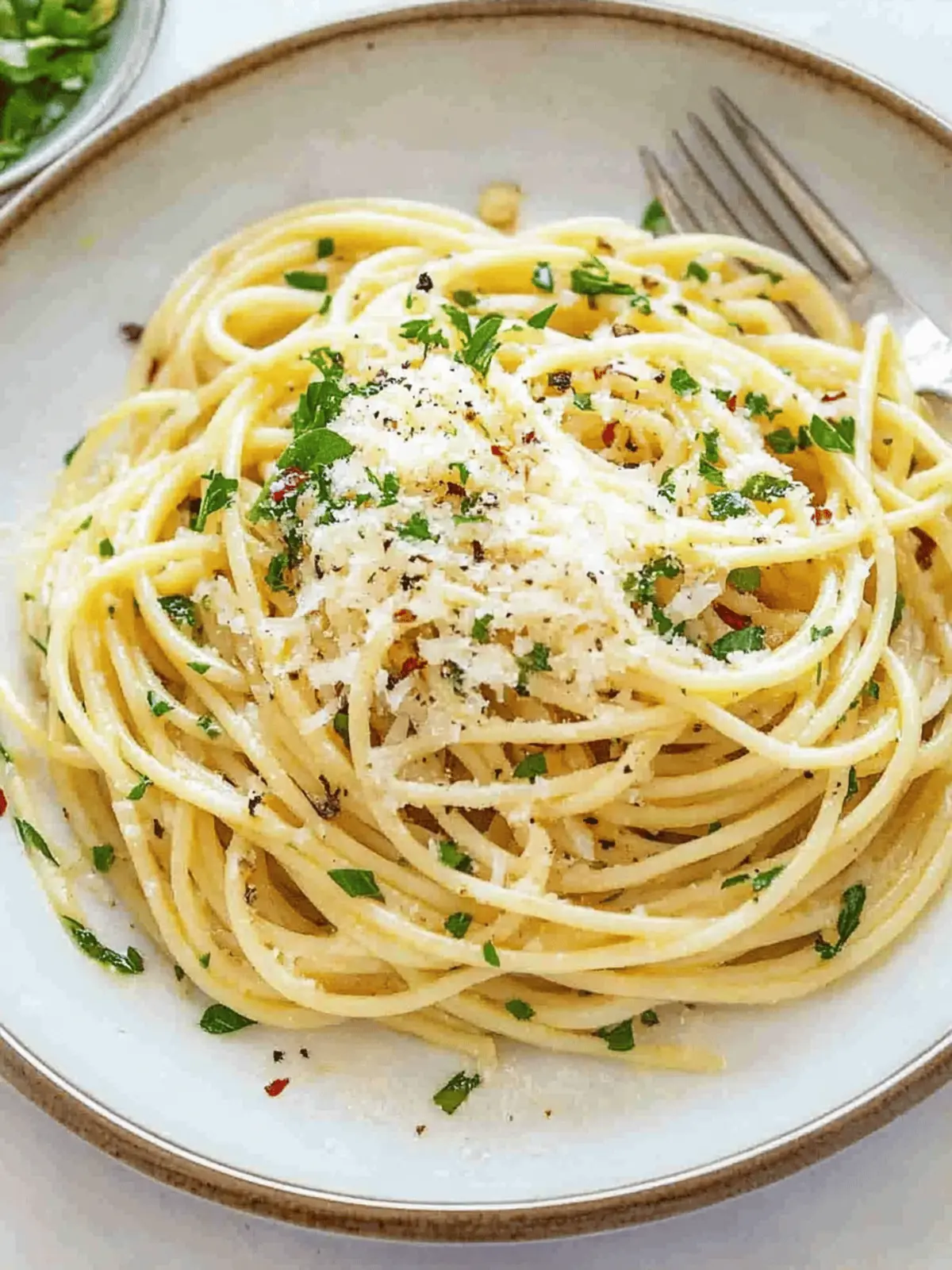Spaghetti with Garlic and Olive Oil