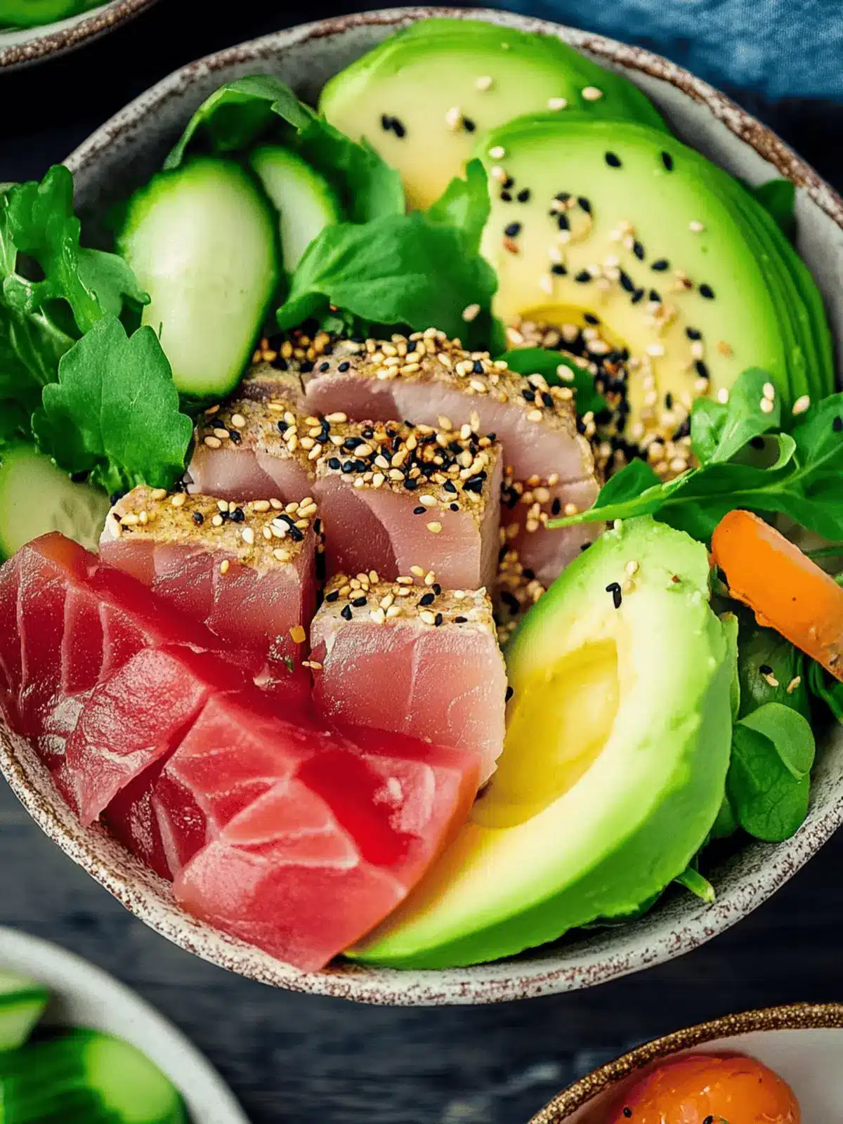 Sesame Seared Tuna Buddha Bowls for a Fresh Home Feast Sesame Seared Tuna Buddha Bowls