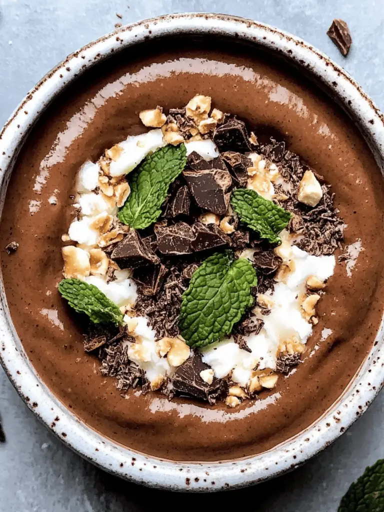 Mint Chocolate Smoothie Bowl